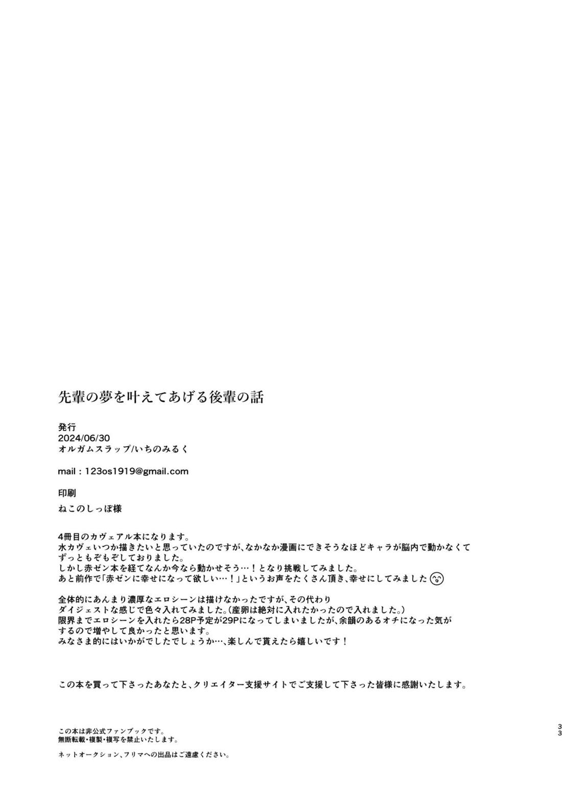 先輩の夢を叶えてあげる後輩の話【原神/カヴェアル】 page 32