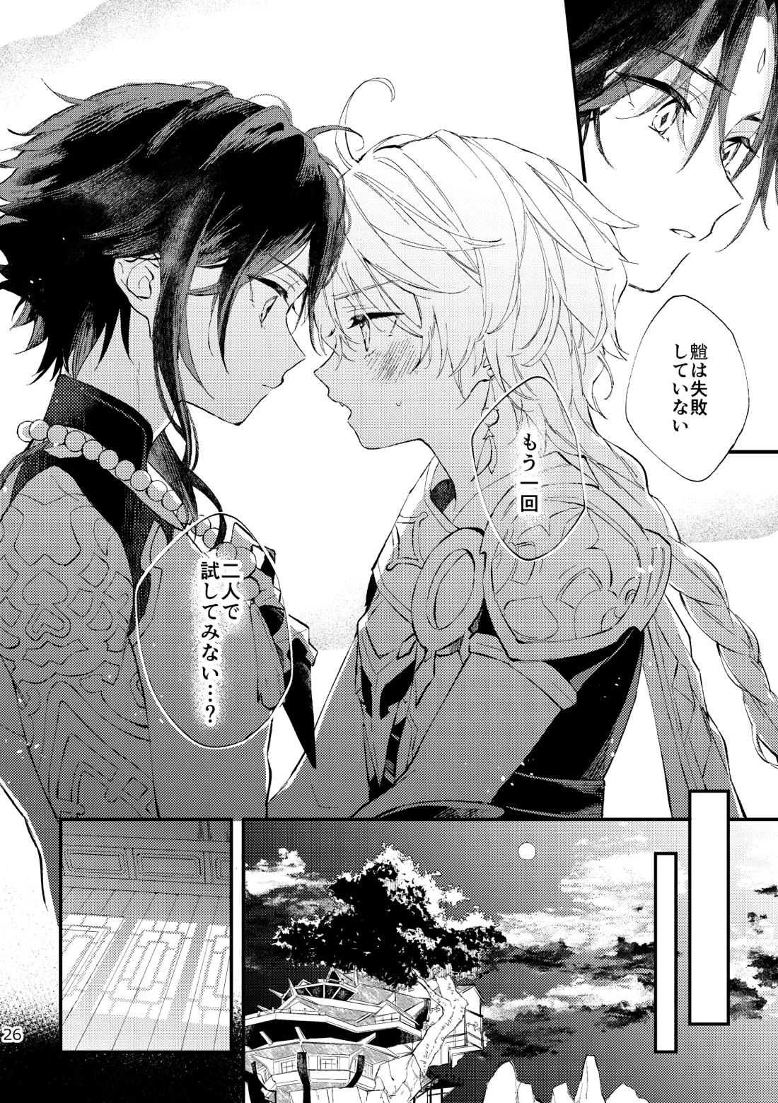 皓月のついばみ【原神/空魈】 page 25