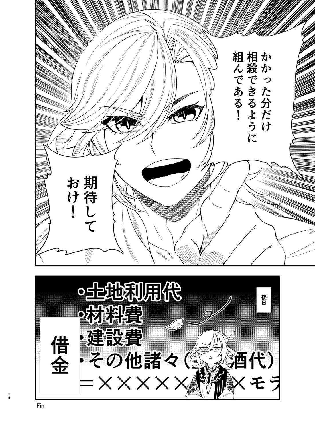 誕生日にチューする話【原神/アルカヴェ】 page 13