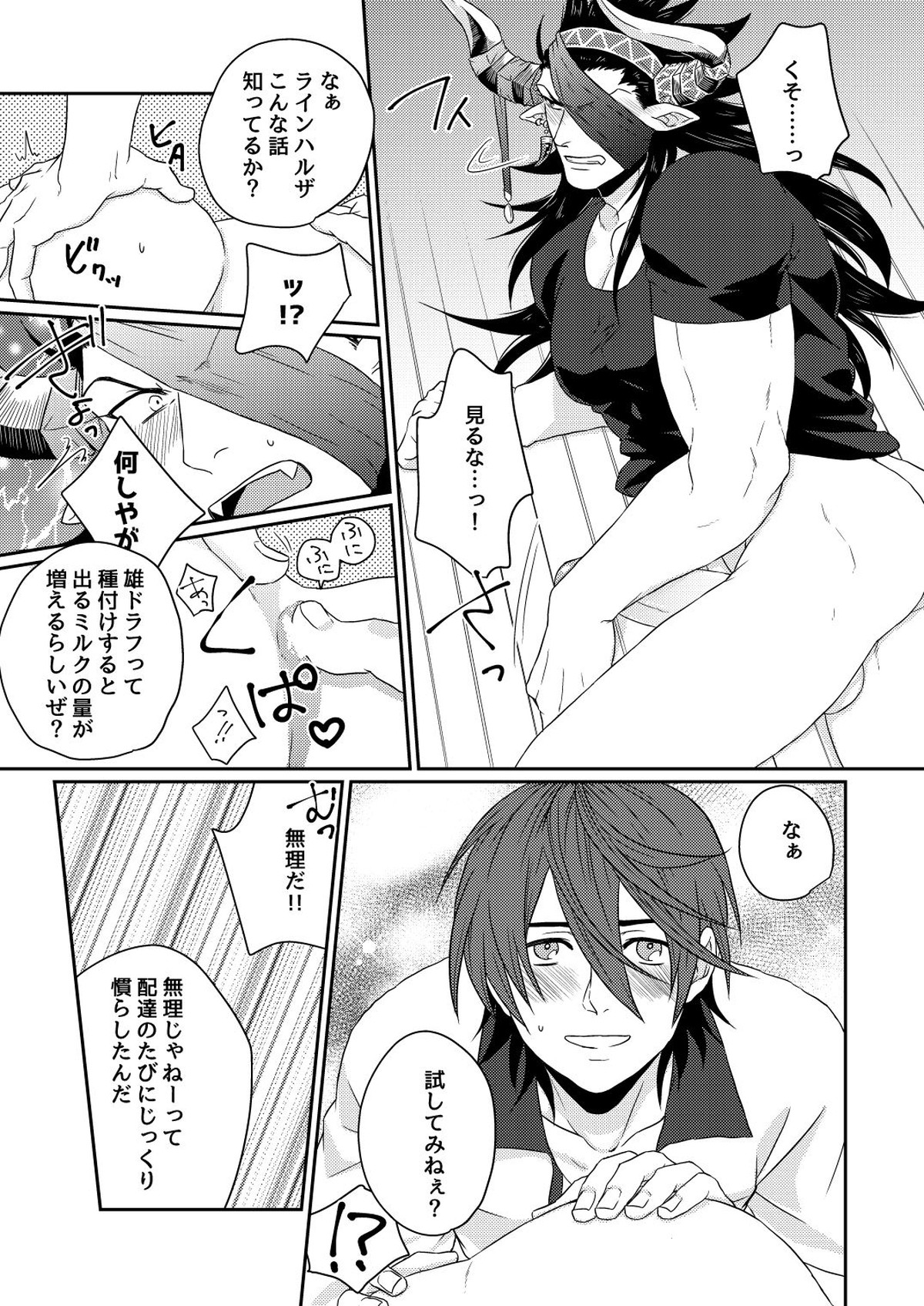 雄ドラフ乳業宅配便【グランブルーファンタジー/カイン×ラインハルザ】 page 14