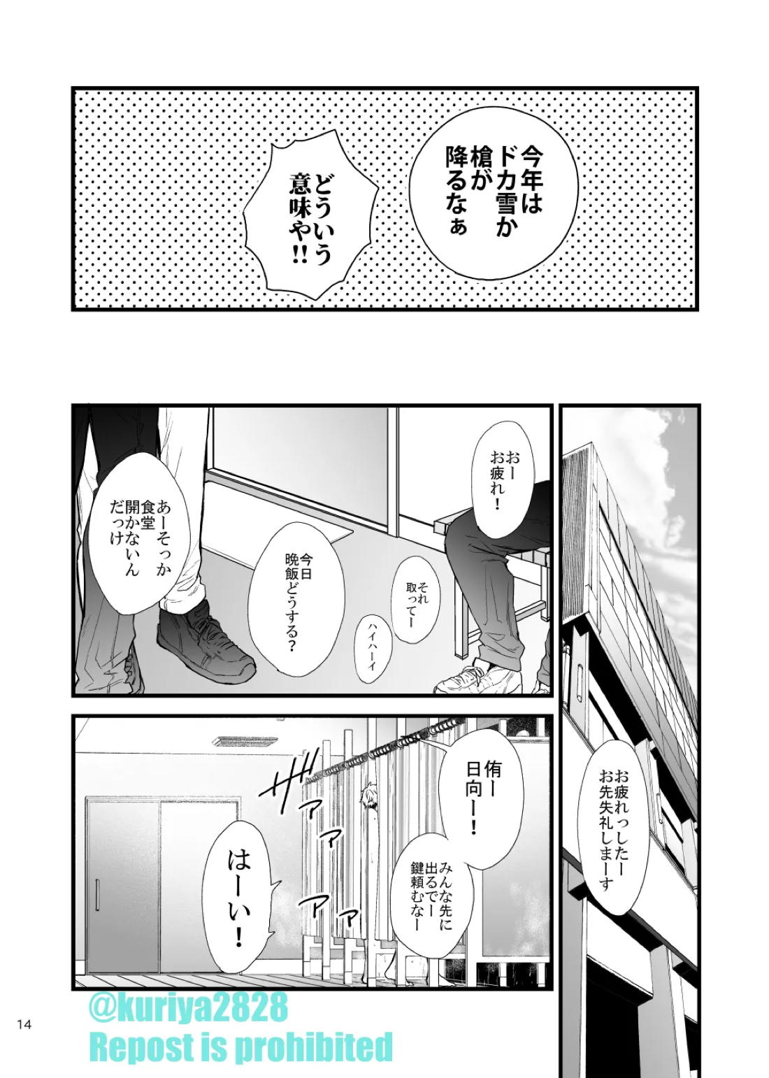 うそやろゆめであってくれ前編【ハイキュー!!/侑×日向】 page 13