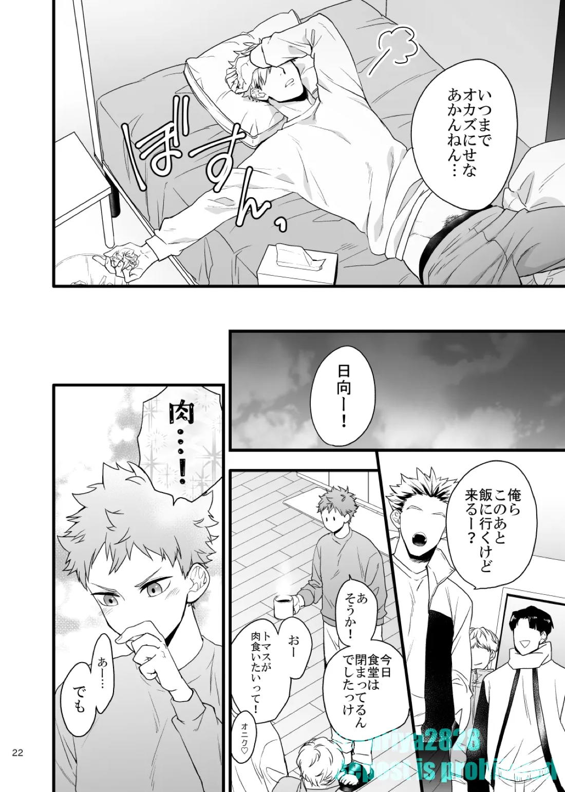 うそやろゆめであってくれ前編【ハイキュー!!/侑×日向】 page 21