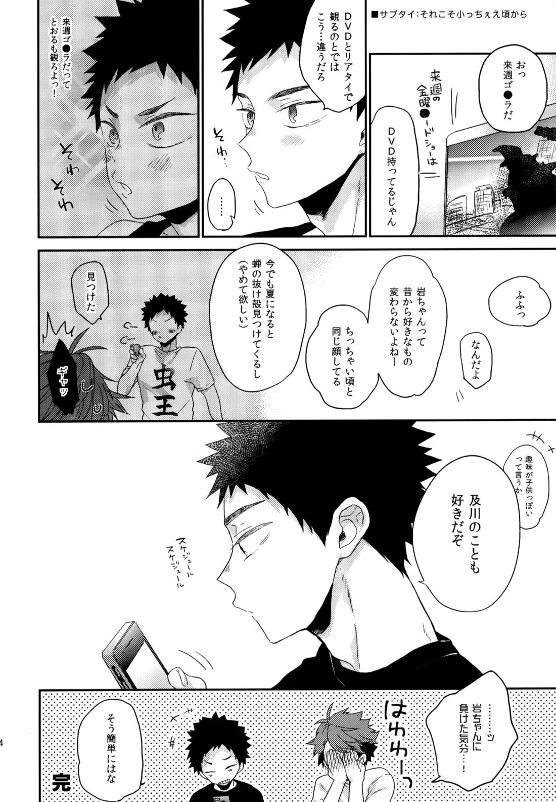 ウチドメ及岩再録３【ハイキュー!!/及岩】 page 193