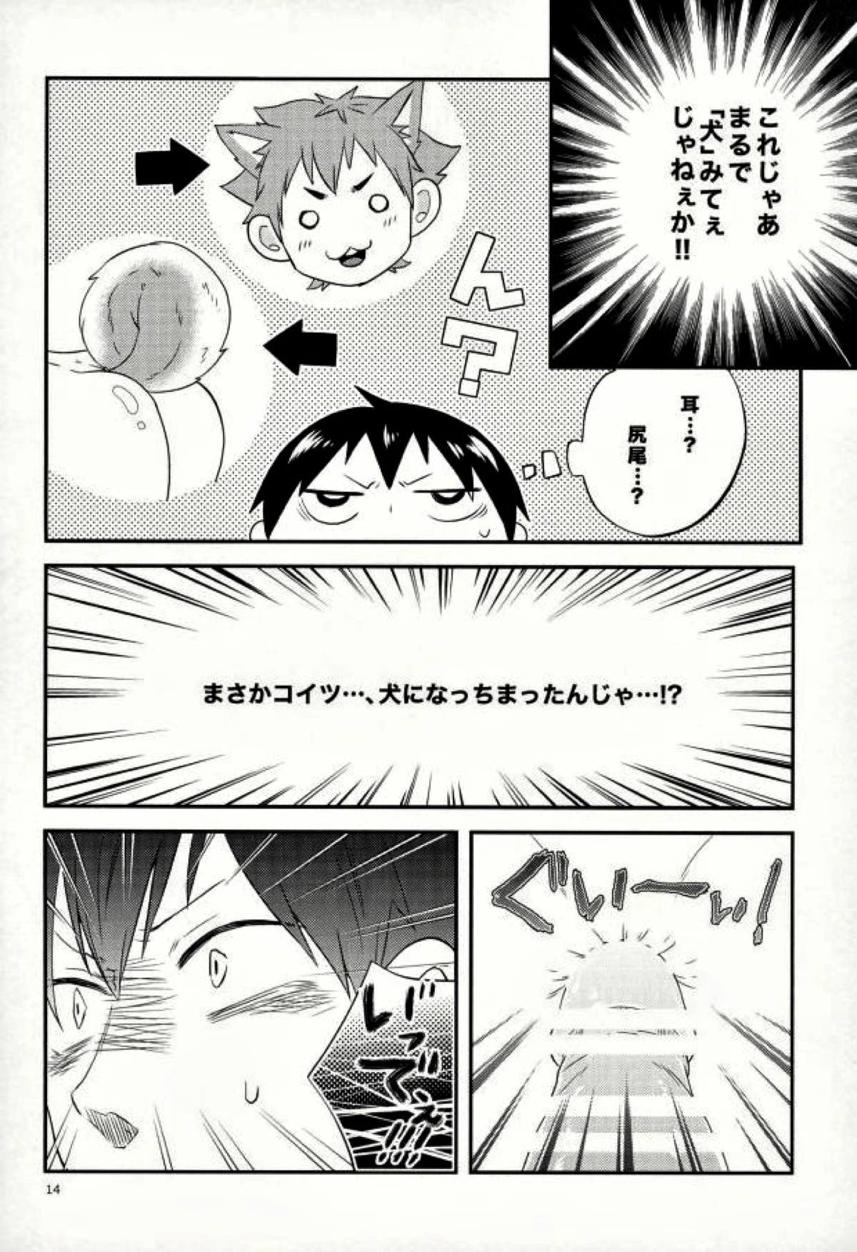 俺の彼氏が犬に取り憑かれまして。【ハイキュー!!/日影】 page 13