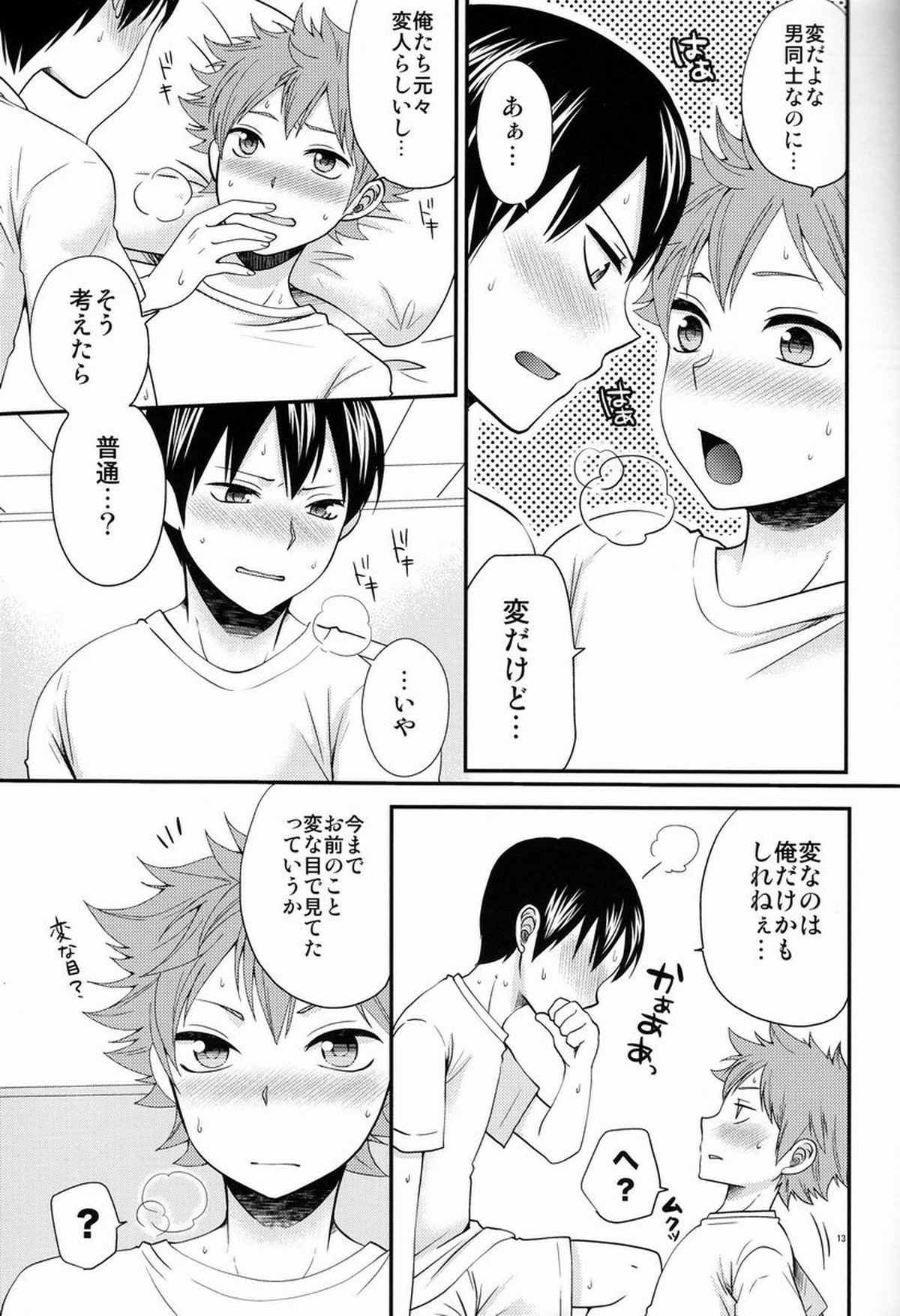 オナジキモチでイイキモチ【ハイキュー!!/影日】 page 12