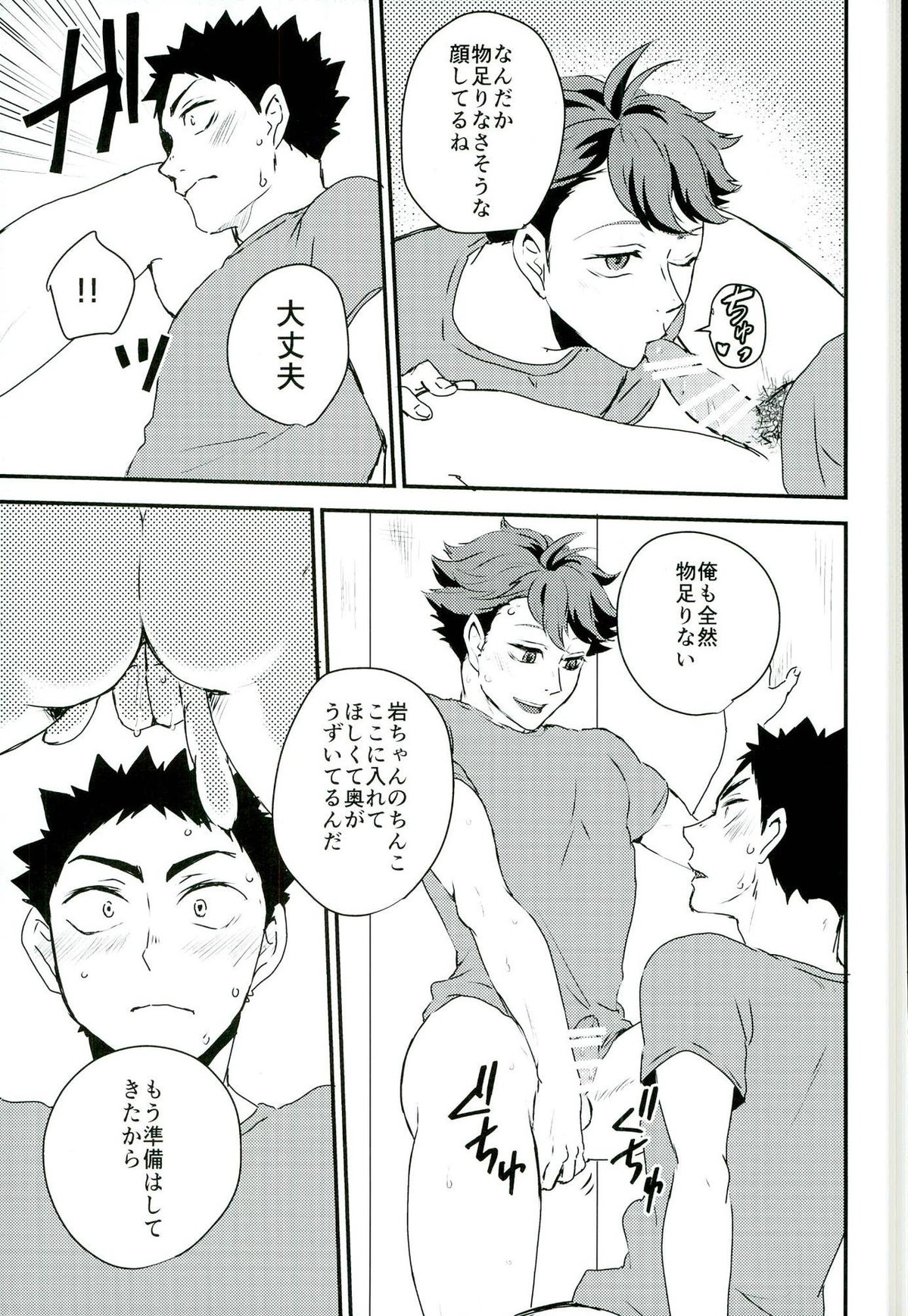 合宿場内ではお静かに【ハイキュー!!/岩及】 page 17