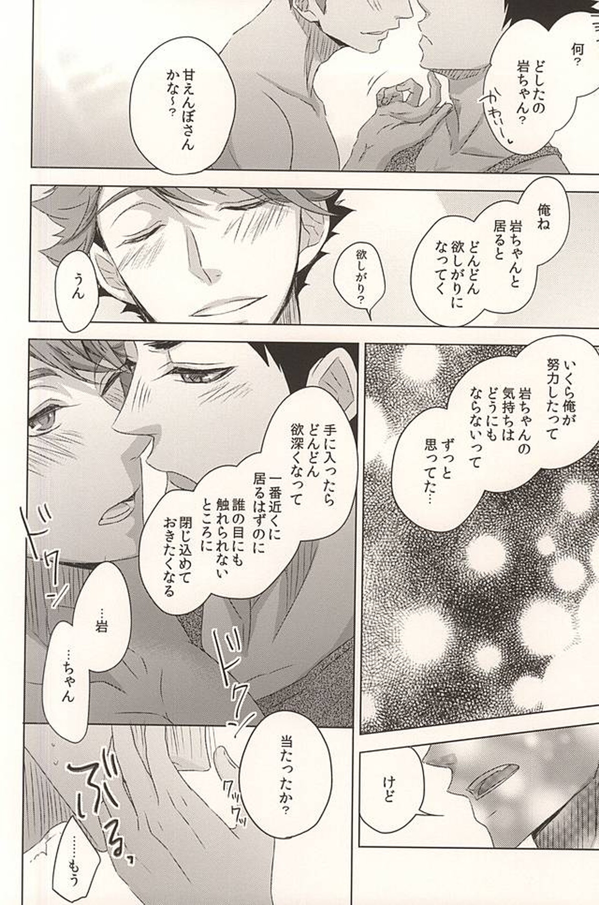 花綻ぶは、【ハイキュー!!/岩及】 page 14