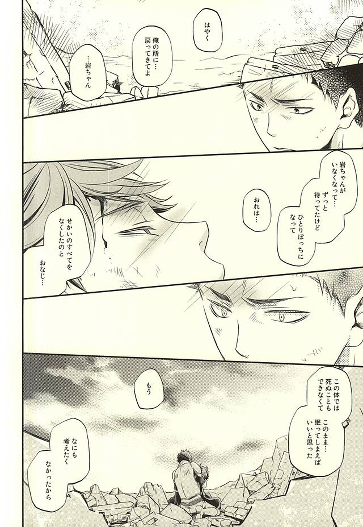 孤独な大王と裏切りの罪【ハイキュー!!/及岩】 page 14