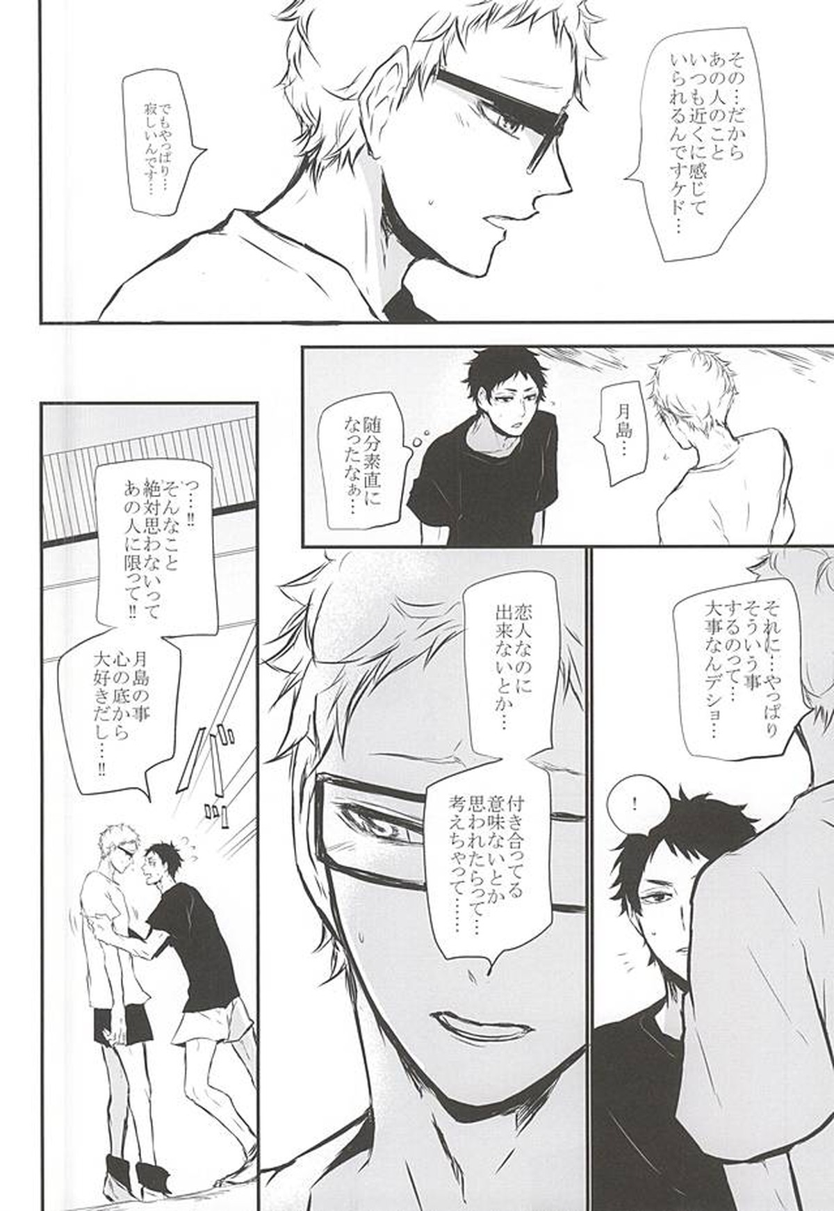 TimidHeartsは捻じ曲がる【ハイキュー!!/クロ月】 page 29
