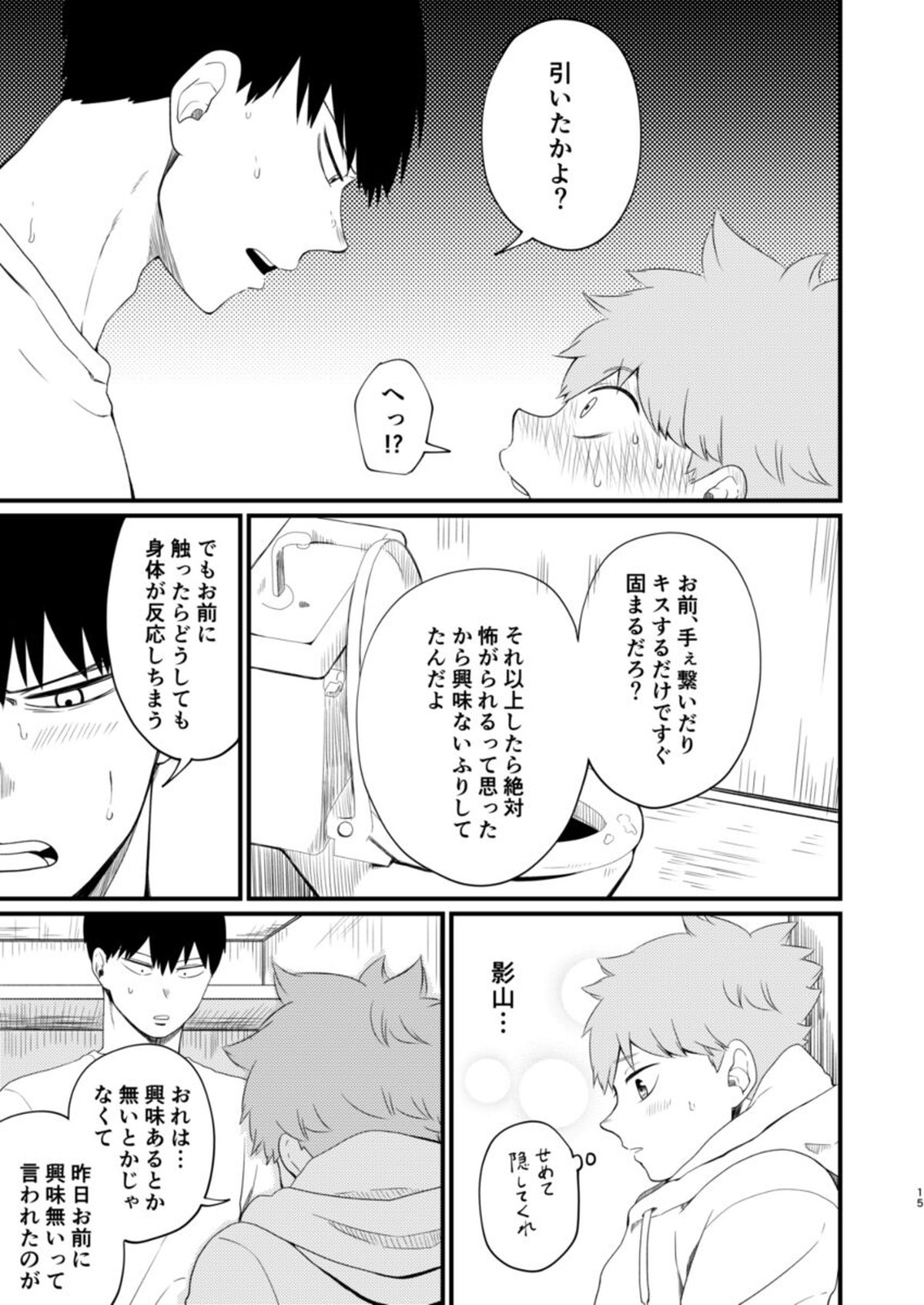 其の心其れ知らず【ハイキュー!!/影日】 page 15