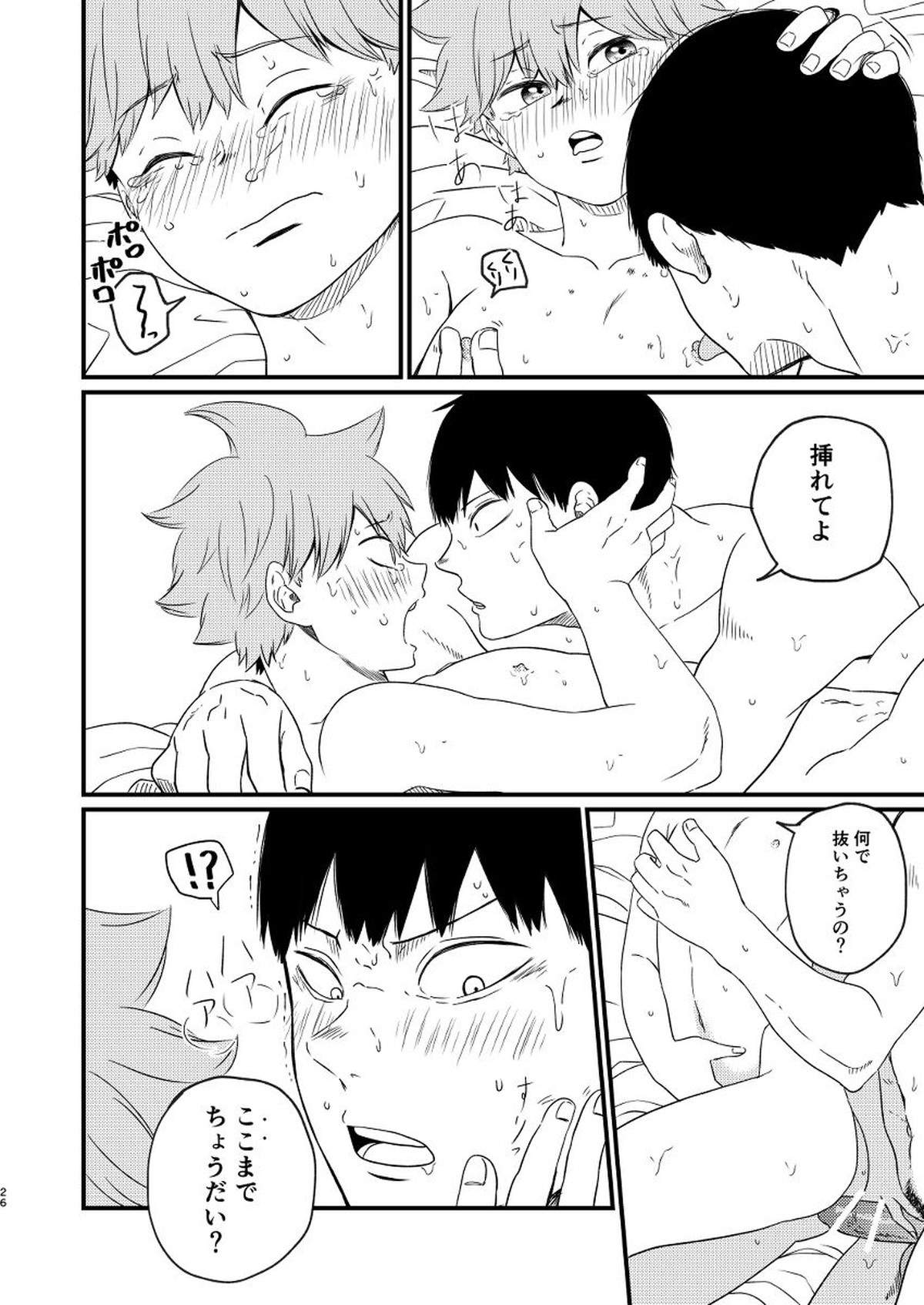 夜に咲く【ハイキュー!!/影日】 page 26