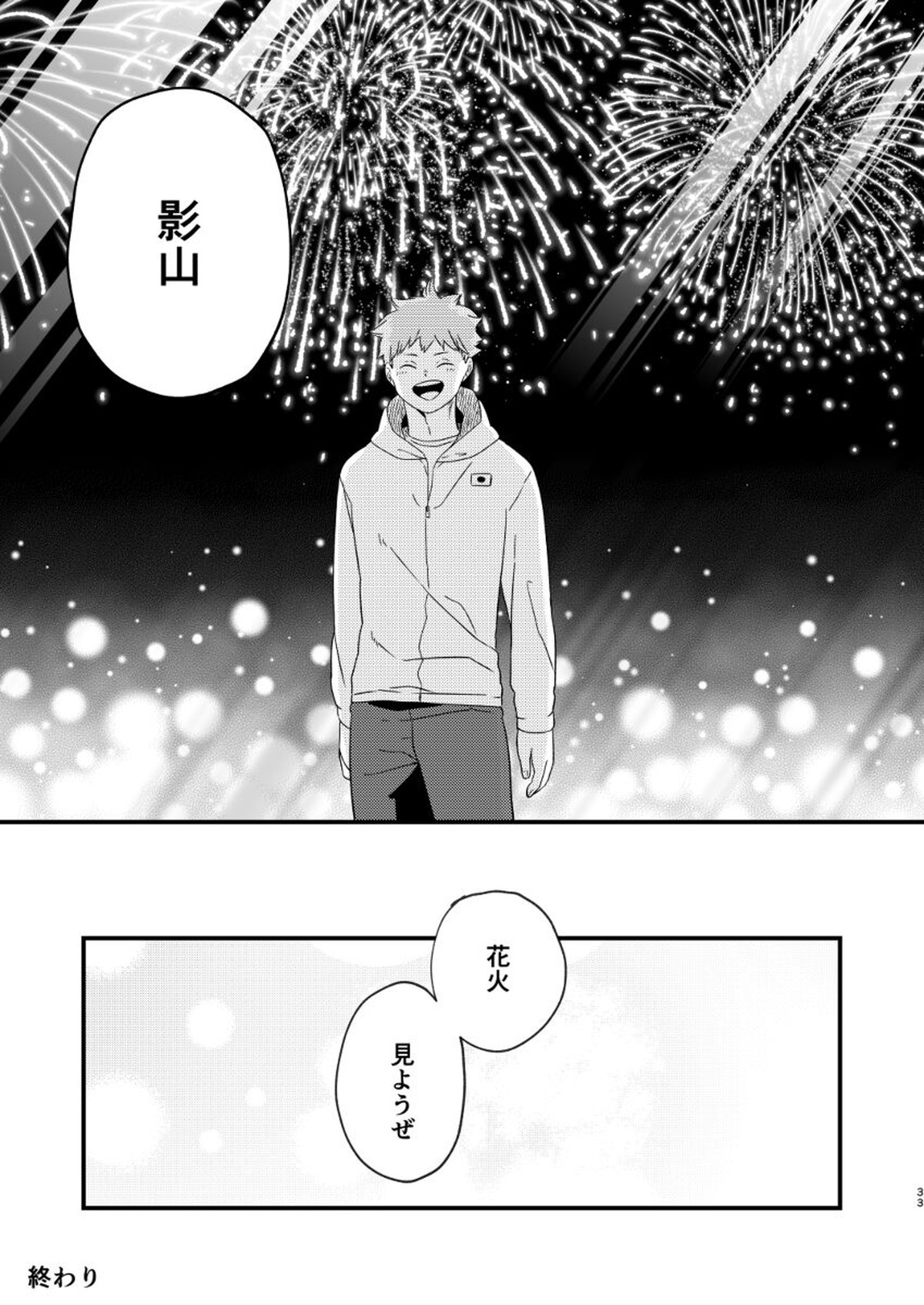 夜に咲く【ハイキュー!!/影日】 page 33