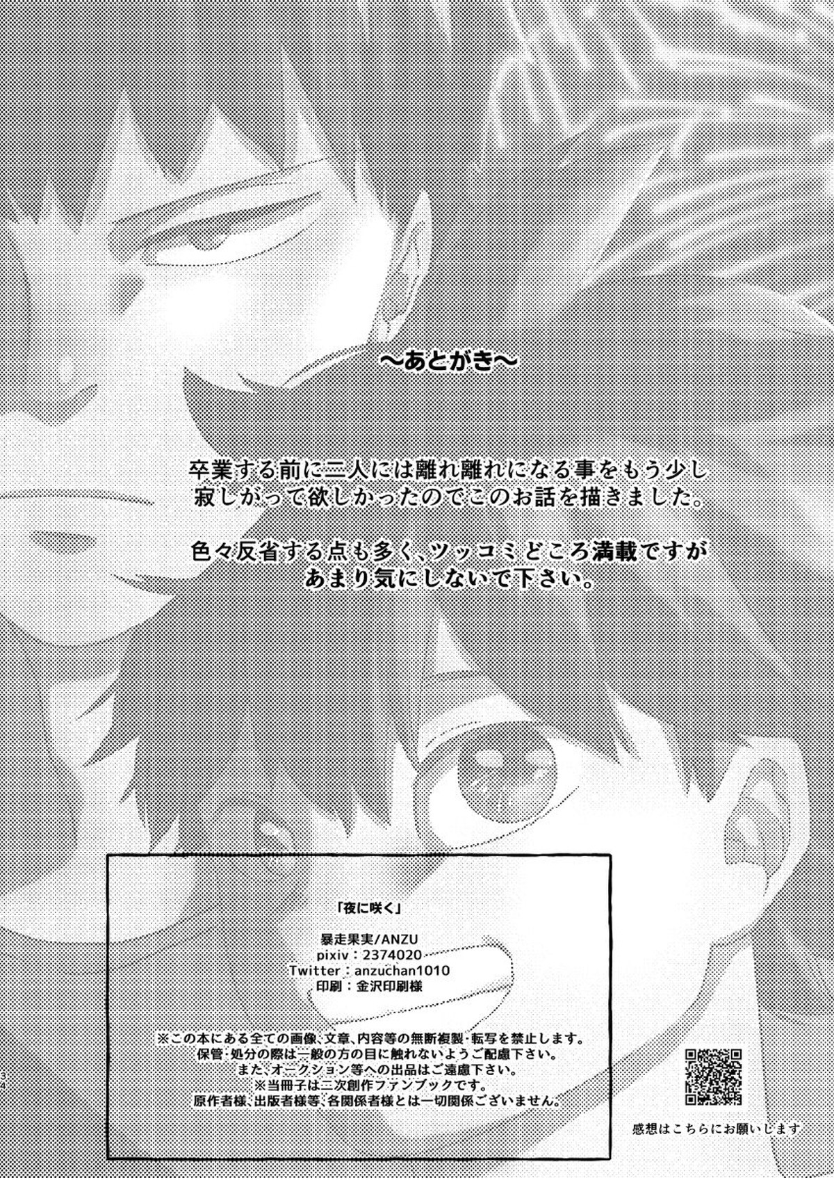 夜に咲く【ハイキュー!!/影日】 page 34