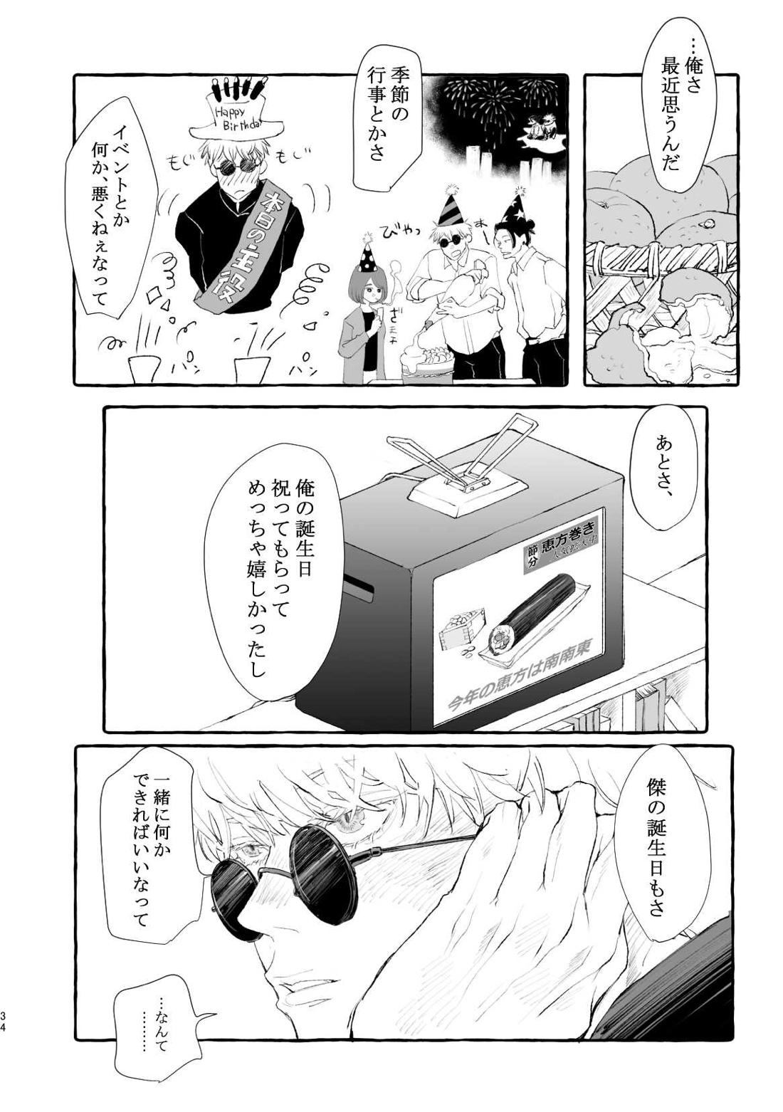 まぶたのうらに、青【呪術廻戦/五夏】 page 34