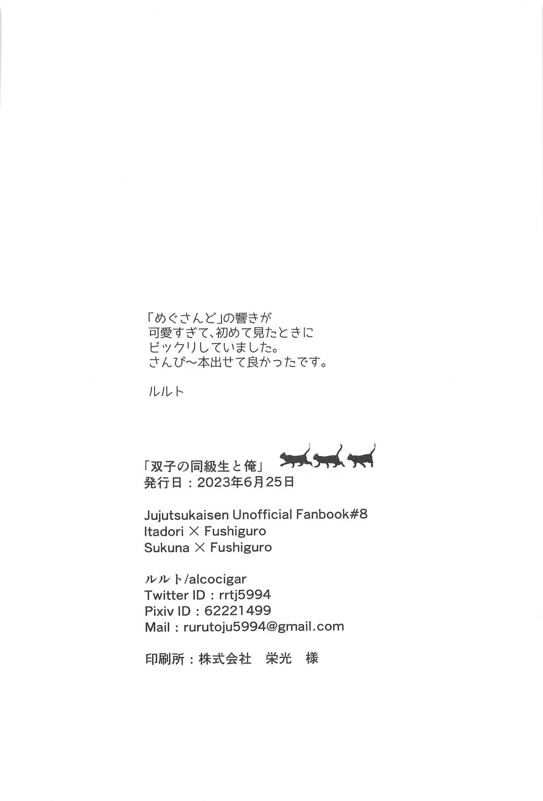 双子の同級生と俺【呪術廻戦/伏宿】 page 29