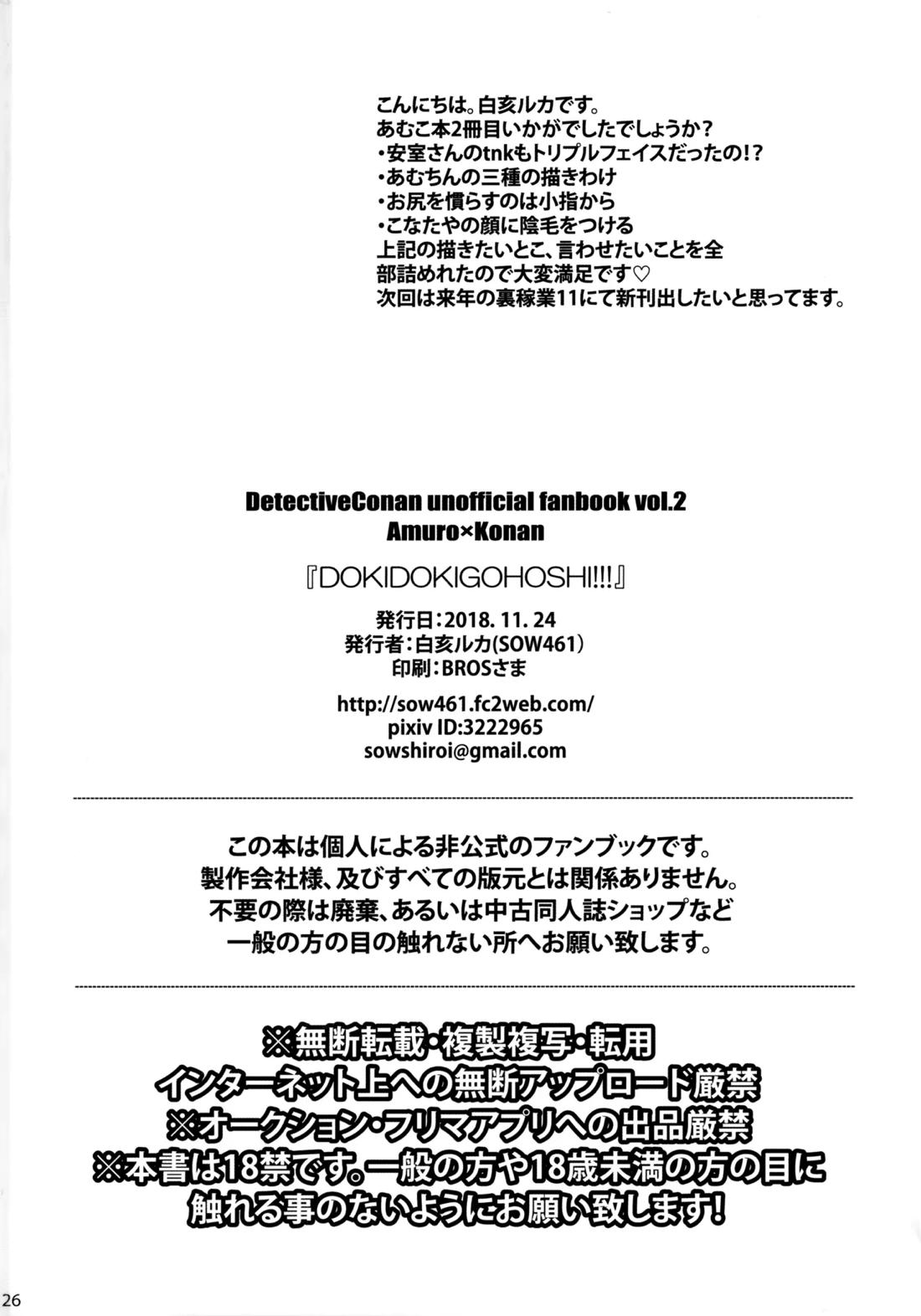 DOKIDOKIGOHOSHI!!!【名探偵コナン/降コ】 page 25