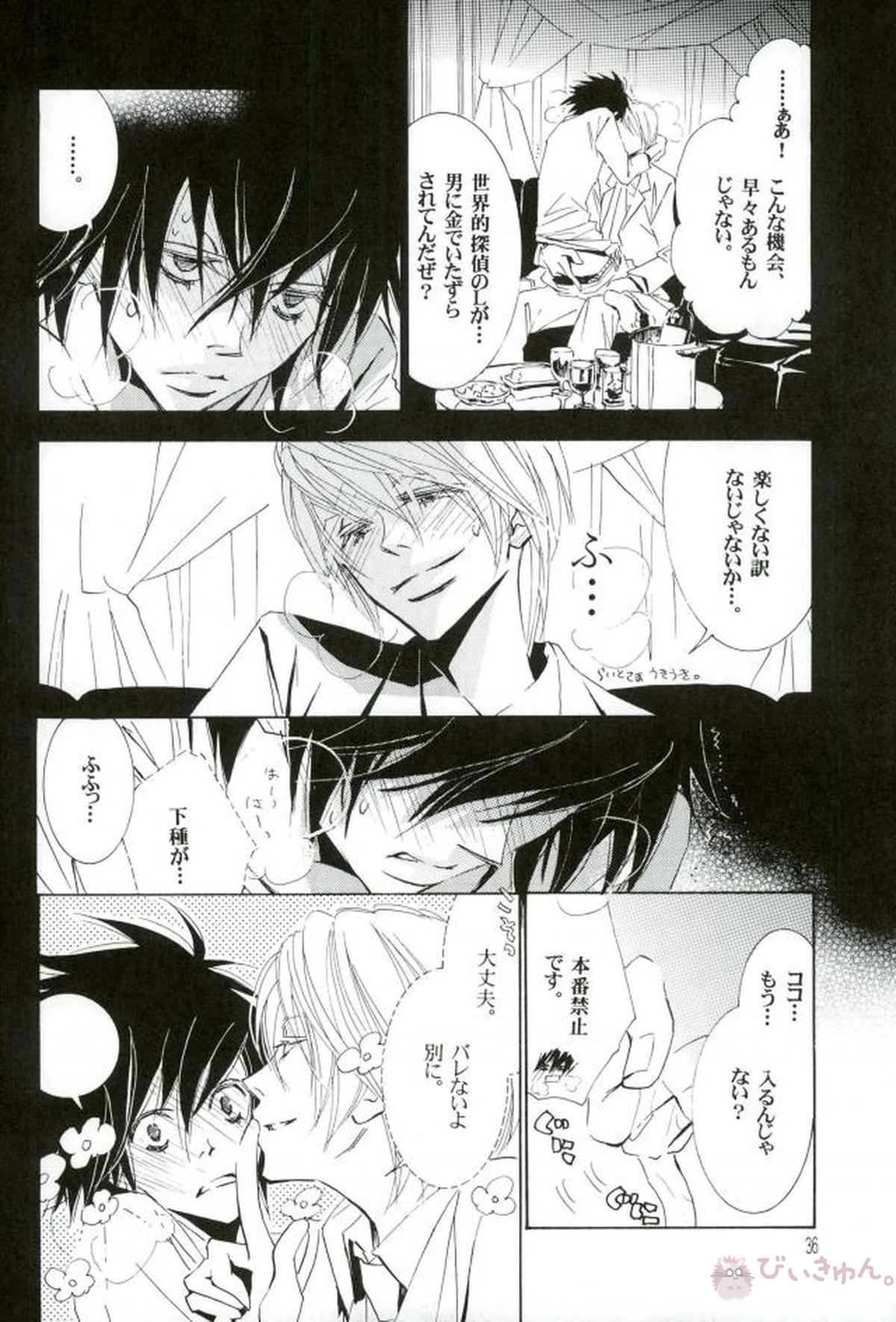DISAPPEAR DETHNOTE fanbook【DEATH NOTE/夜神月×L】 page 34