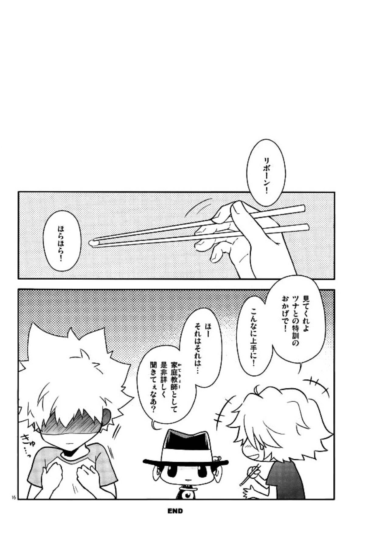 HOW TO USE CHOPSTICKS 〜正しくないお箸の使い方〜【家庭教師ヒットマンREBORN!/ディノツナ】 page 13
