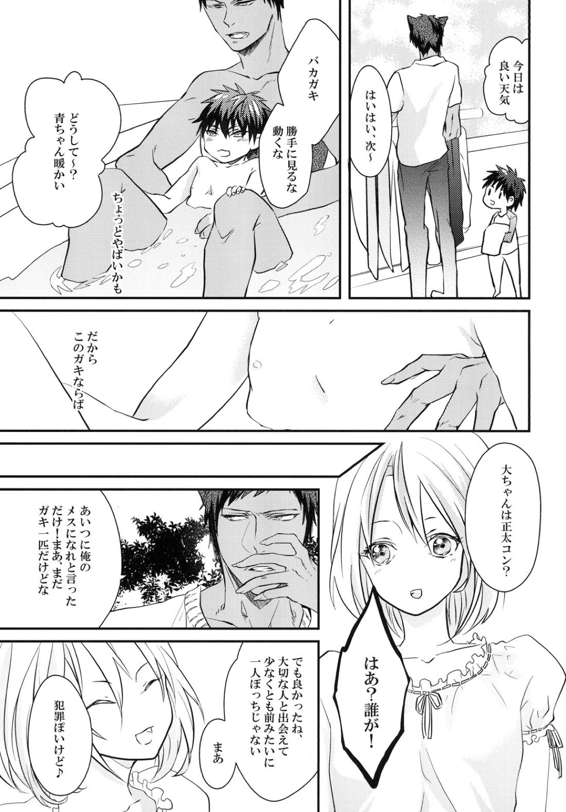 猫にニャンニャン泣かされて【黒子のバスケ/青火】 page 14