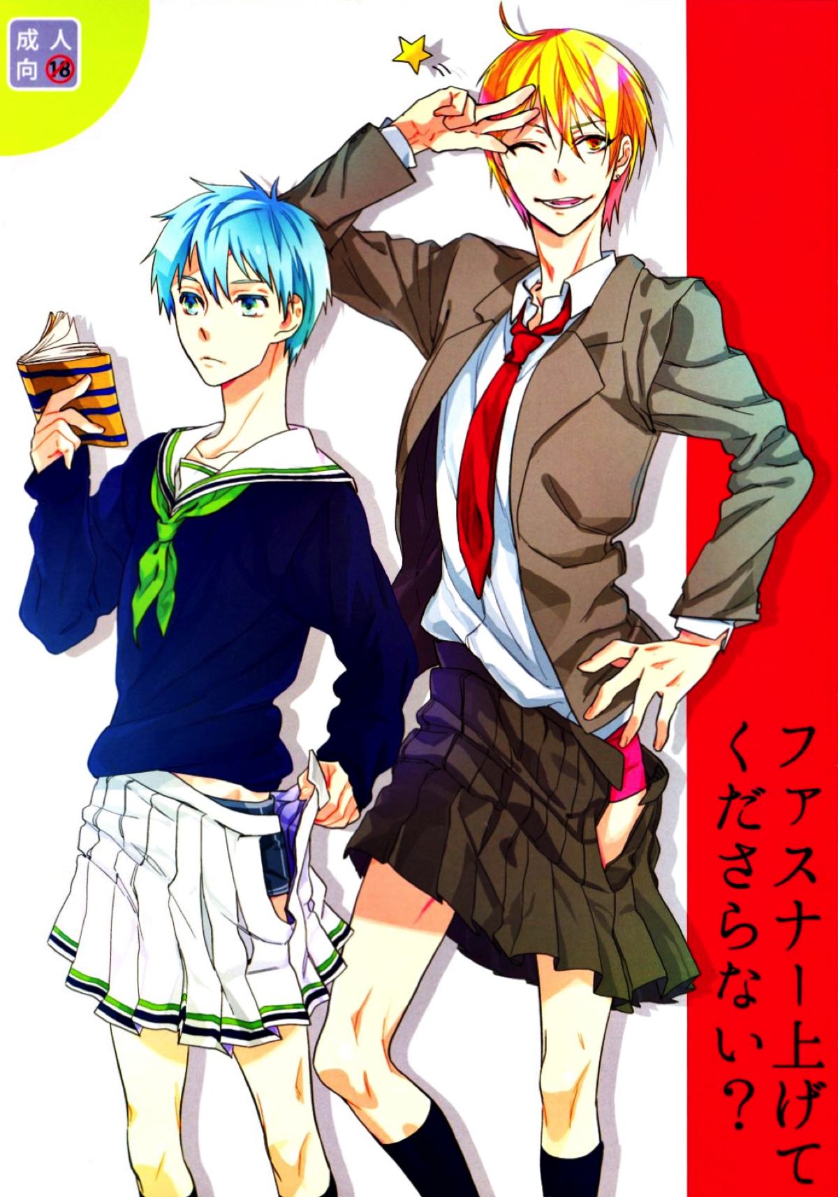 ファスナー上げてくださらない？【黒子のバスケ/黒黄】