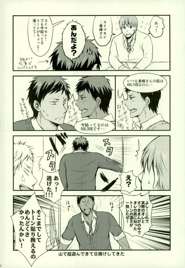 月刊少年青峰くん ※でも描くのはほとんど桜井君【黒子のバスケ/青火】 page 15