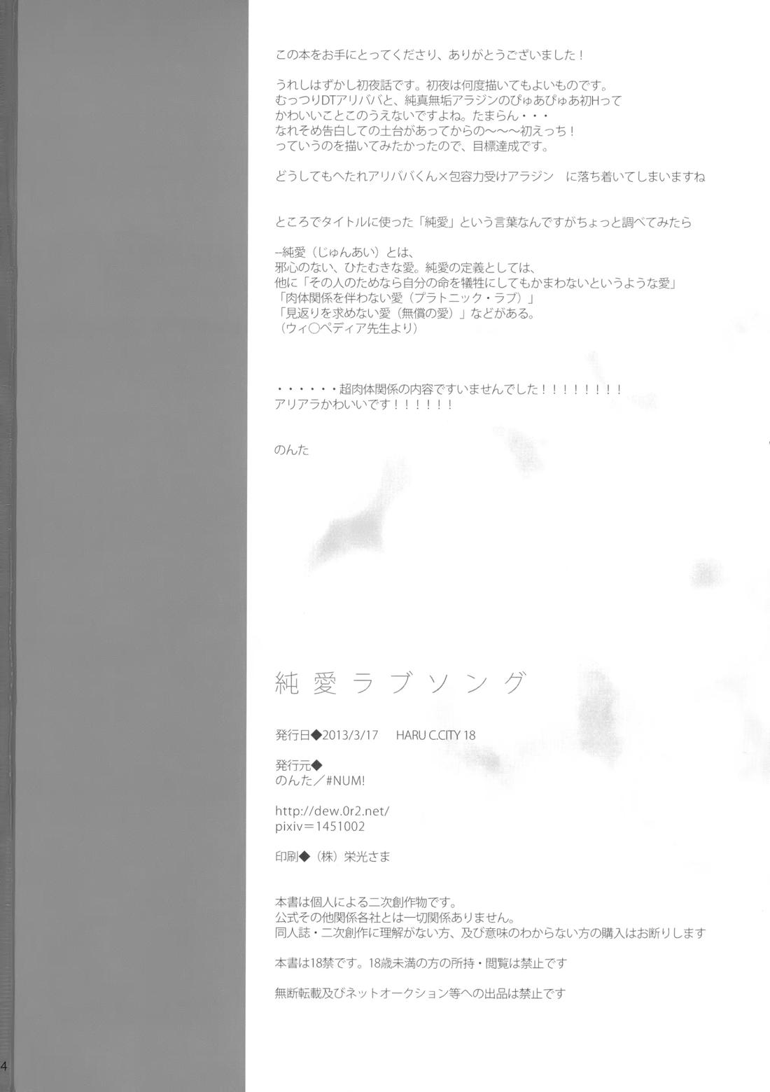 純愛ラブソング【マギ/アリアラ】 page 33