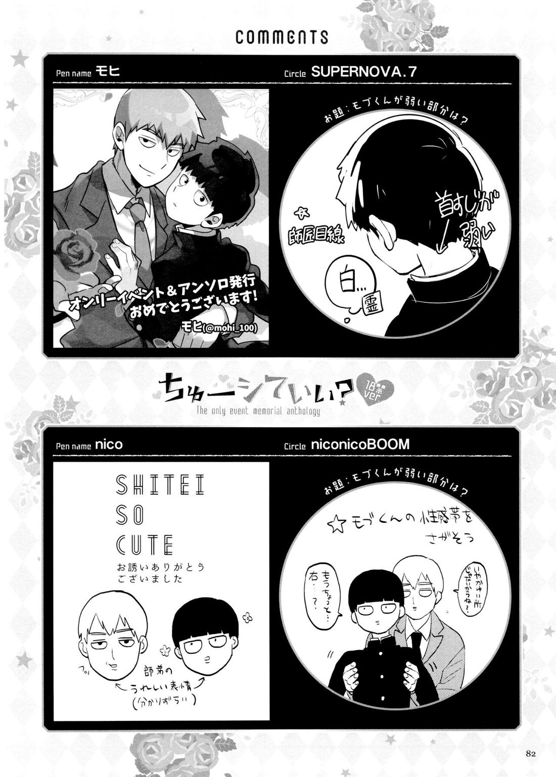 ちゅーシていい 18禁ver-【モブサイコ100/霊モブ】 page 81
