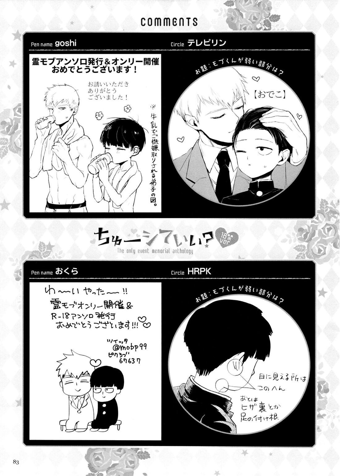 ちゅーシていい 18禁ver-【モブサイコ100/霊モブ】 page 82