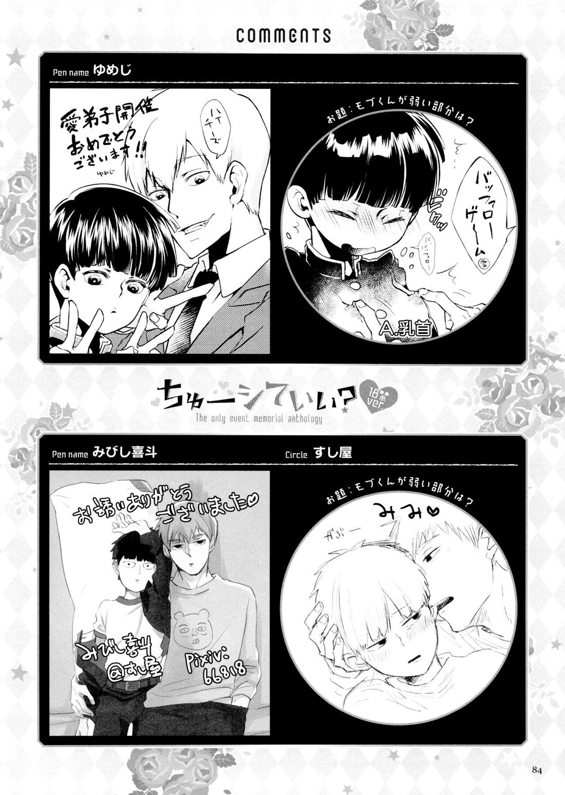 ちゅーシていい 18禁ver-【モブサイコ100/霊モブ】 page 83