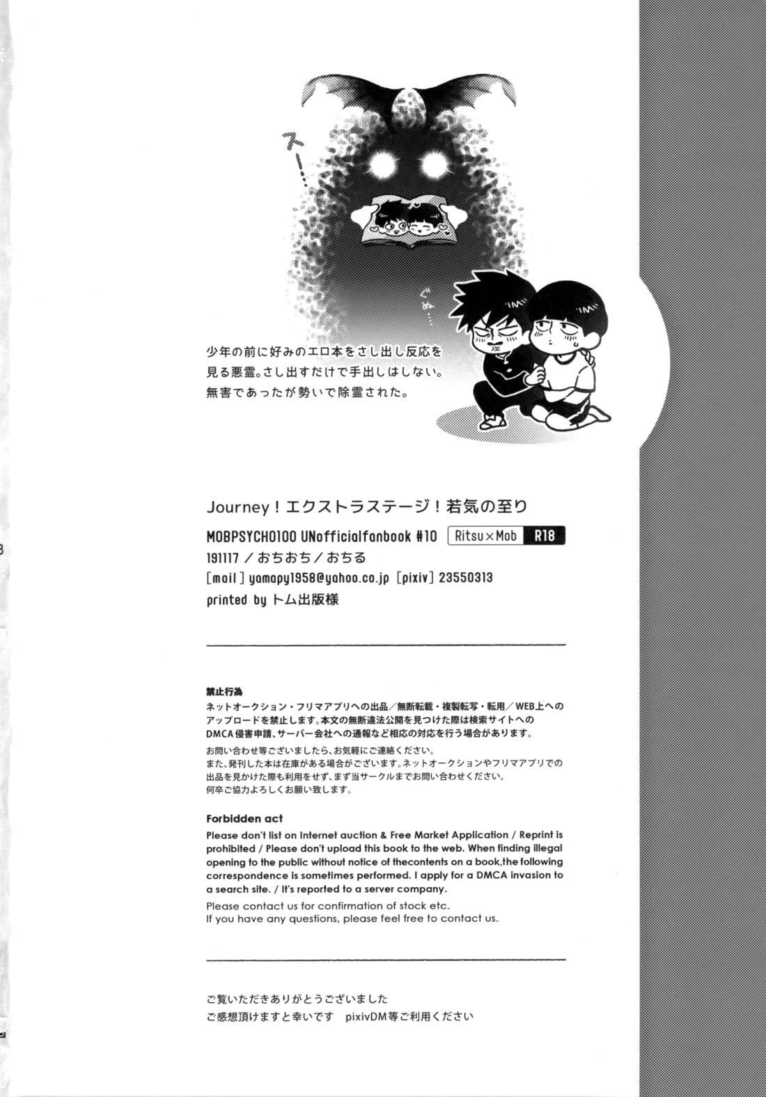Journey！エクストラステージ！若気の至り【モブサイコ100/律モブ】 page 29
