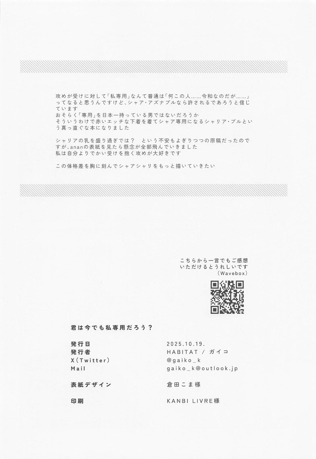 君は今でも私専用だろう？【機動戦士Gundam GQuuuuuuX/シャアシャリ】 page 28
