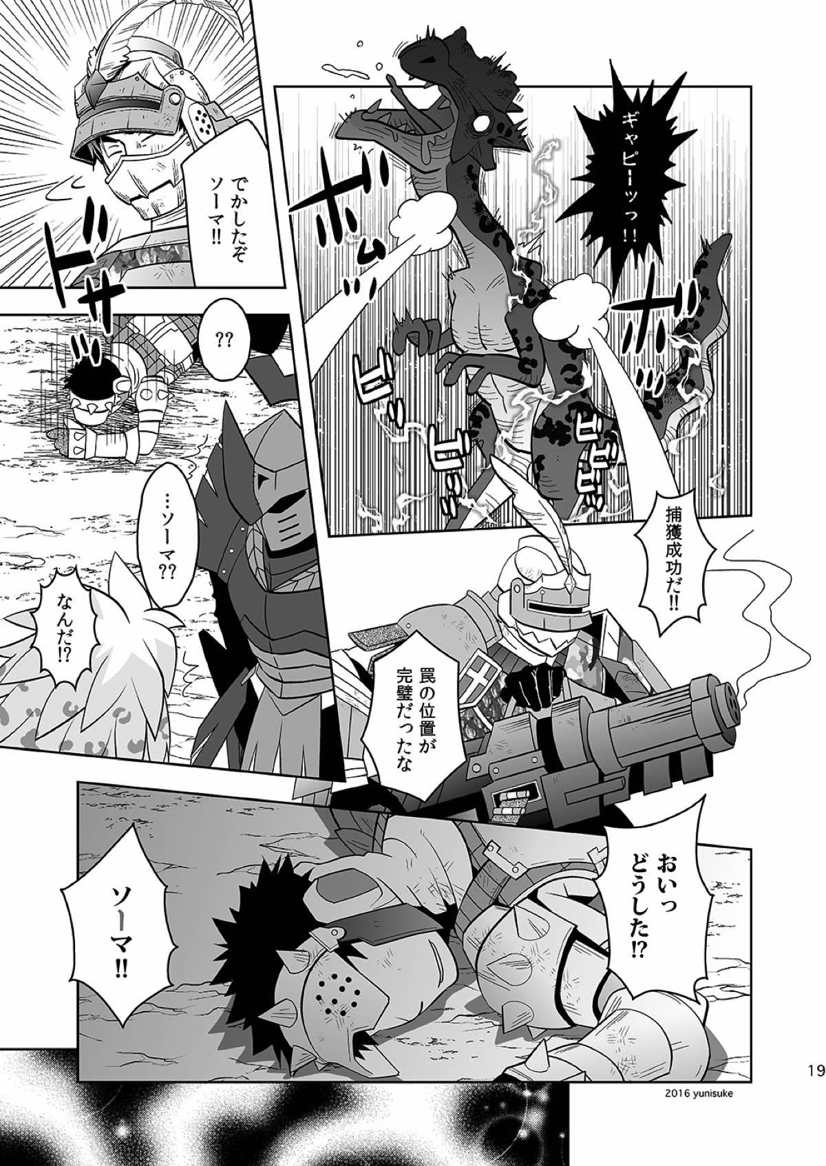見習いハンターもラクじゃない！？【モンスターハンター/ランス×アシラ】 page 18