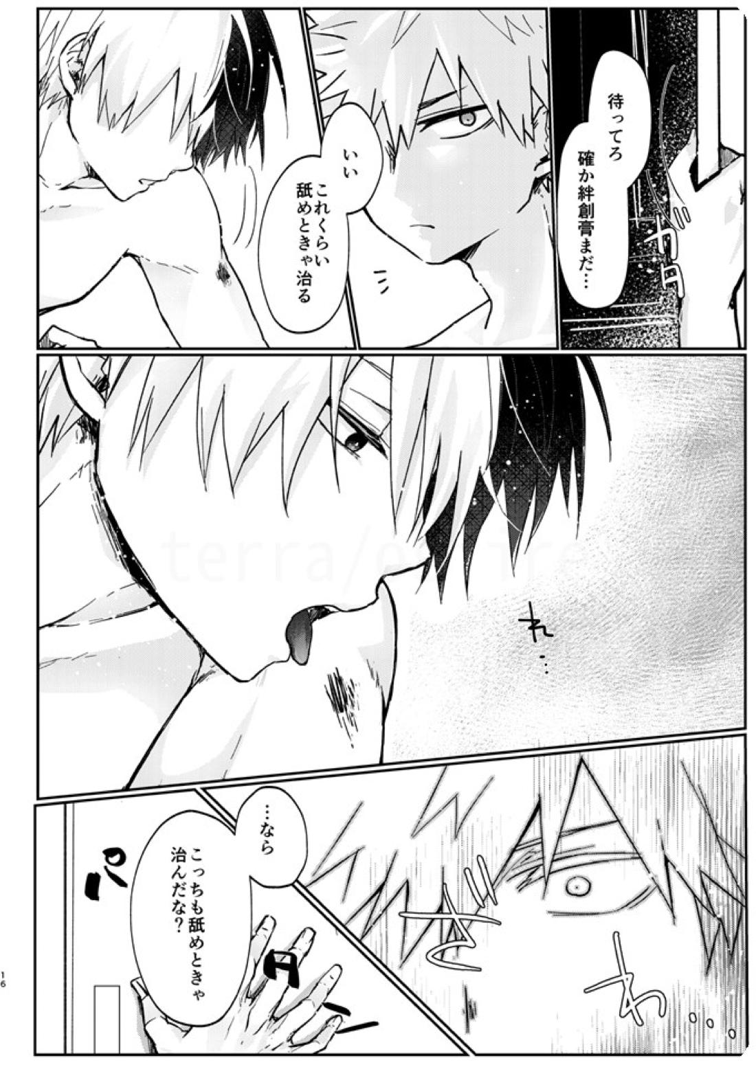 透明バイパス【僕のヒーローアカデミア/爆轟】 page 14