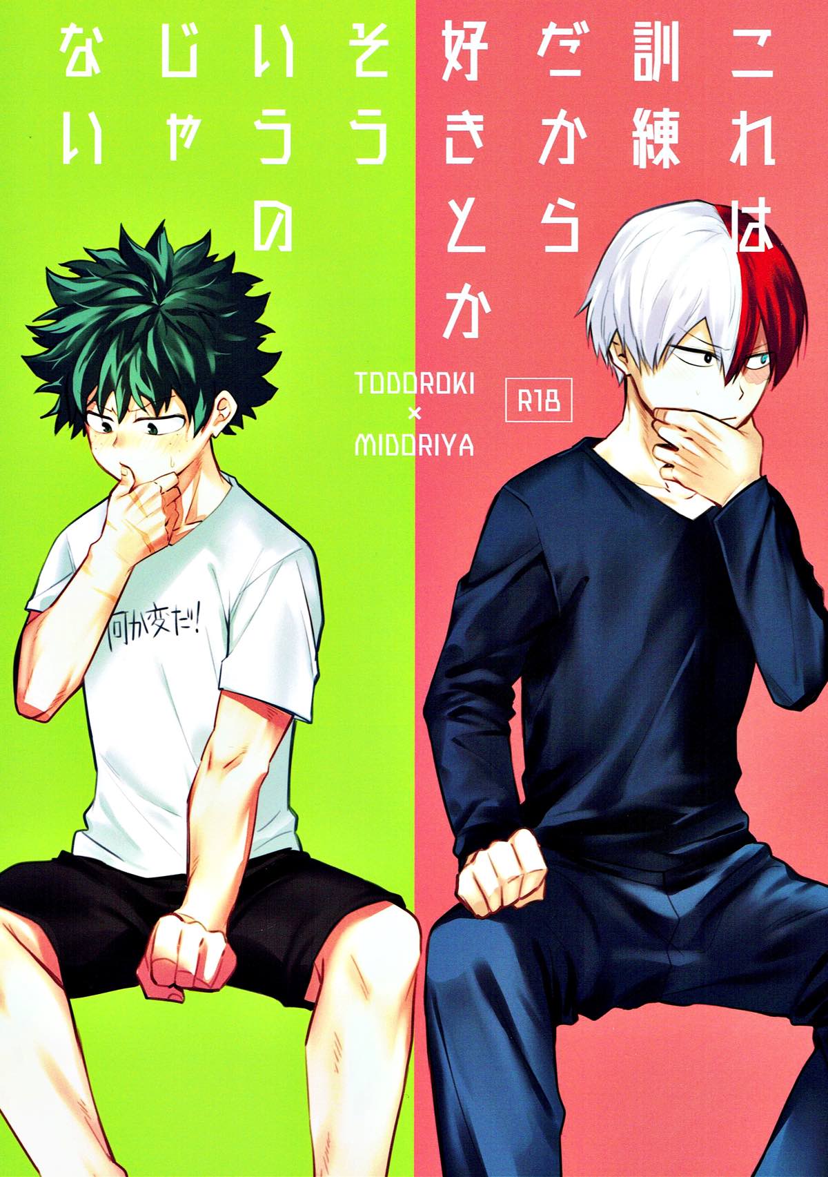 Recommended BL manga "これは訓練だから好きとかそういうのじゃない【僕のヒーローアカデミア/轟出】" cover image