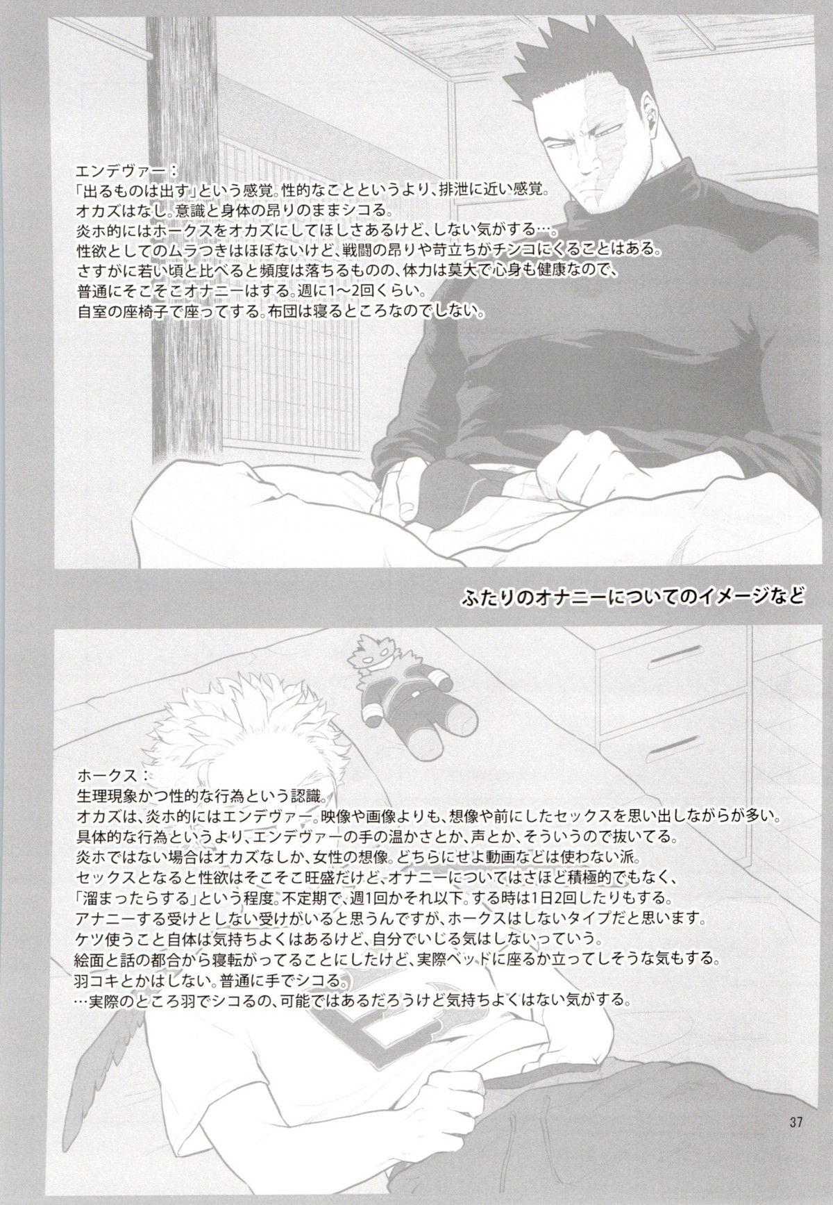 1 x 1 = 2【僕のヒーローアカデミア/エンデヴァー×ホークス】 page 37