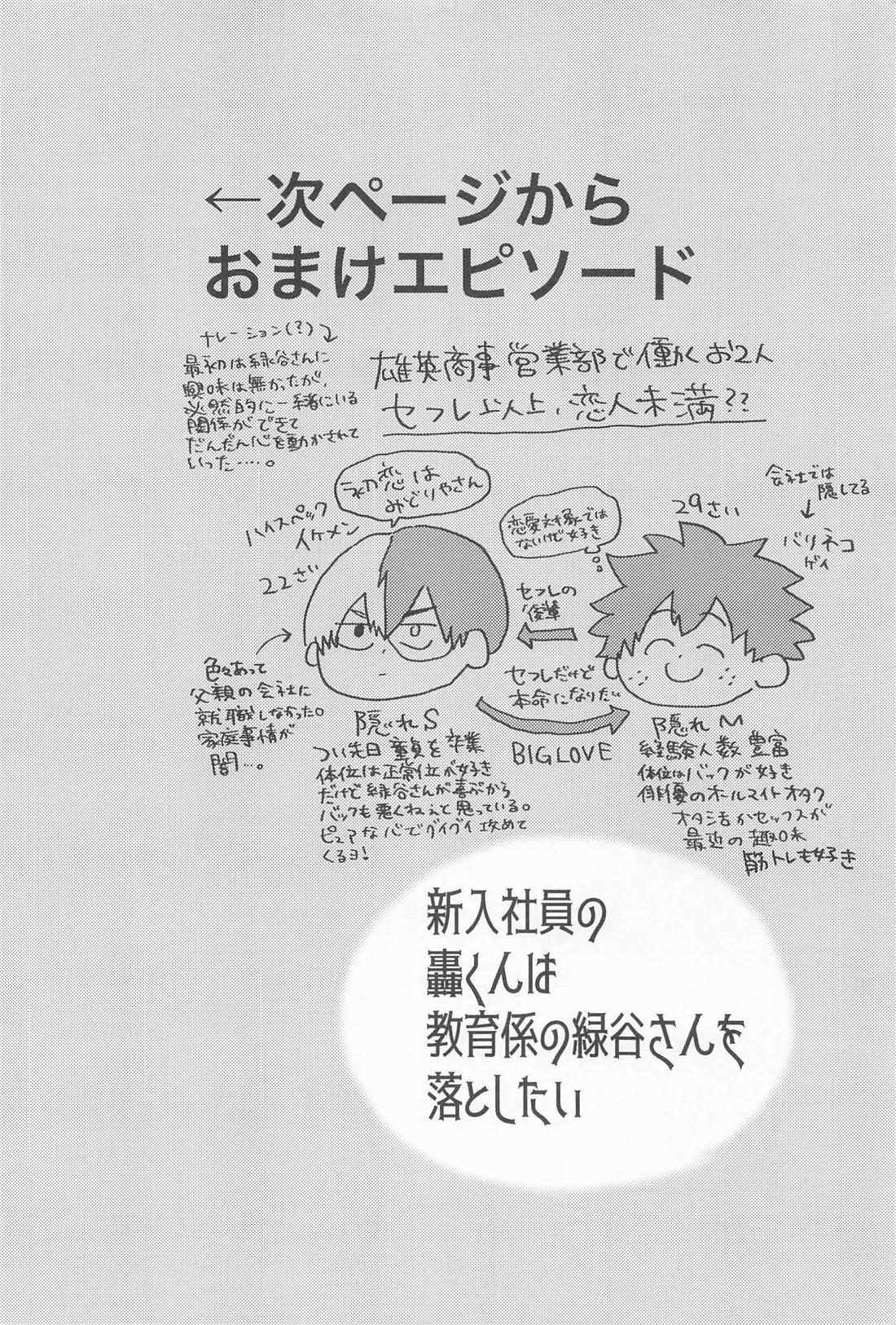 新入社員の轟くんは教育係の緑谷さんを落としたい【僕のヒーローアカデミア/轟出】 page 33