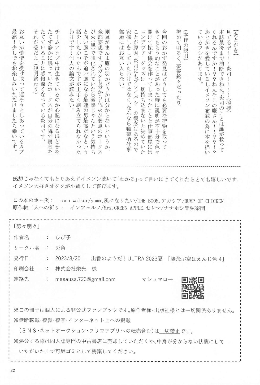努々明々【僕のヒーローアカデミア/ホー炎】 page 21