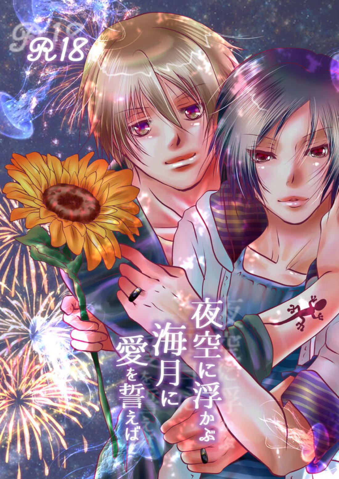 Recommended BL manga "夜空に浮かぶ海月に愛を誓えば【夏目友人帳/名的】" cover image