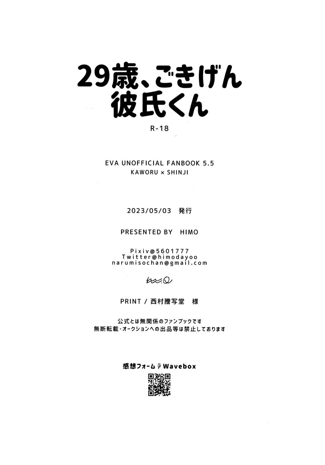 29歳、ごきげん彼氏くん【新世紀エヴァンゲリオン/カヲシン】 page 12