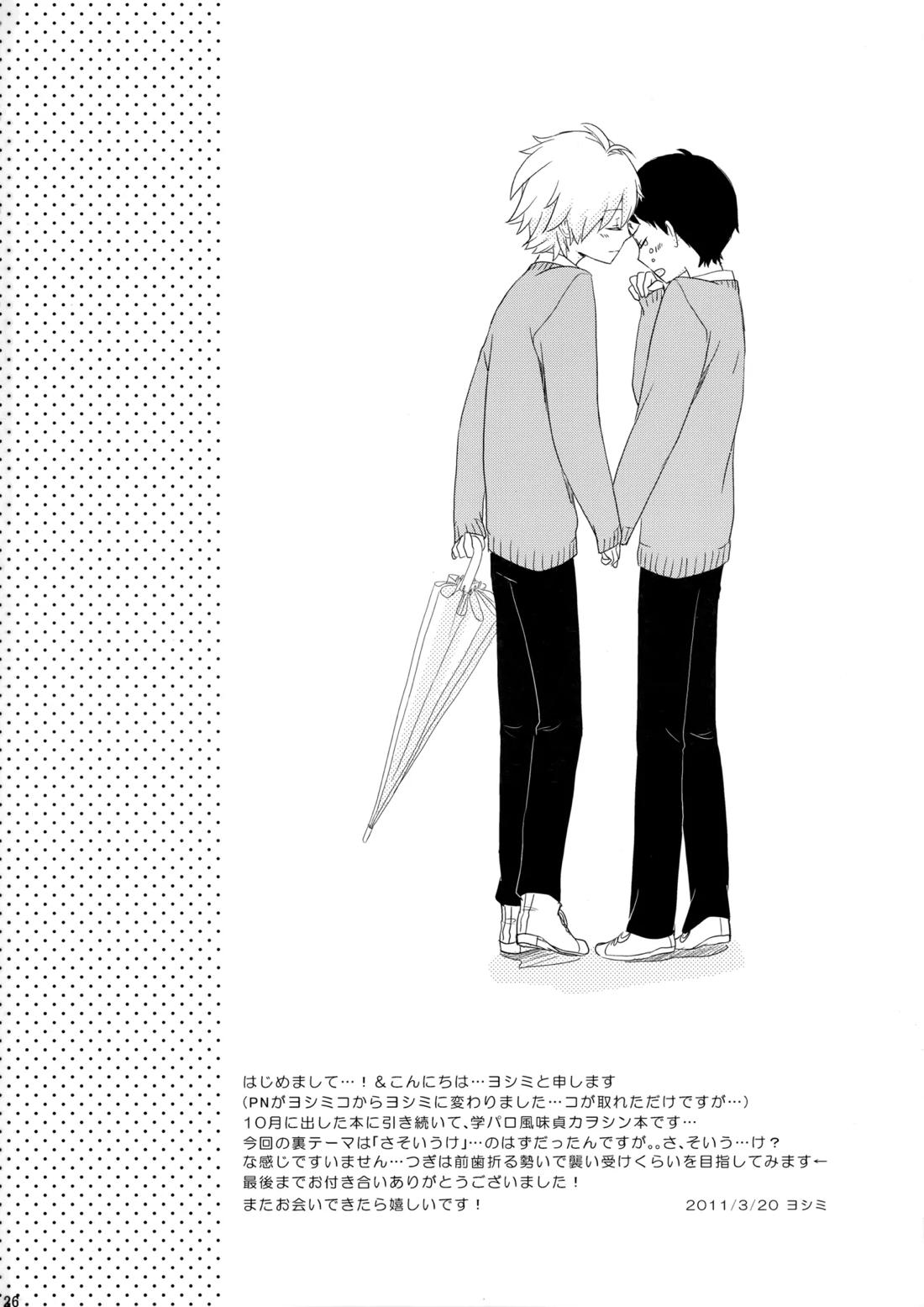雨は手のひらにいっぱい【新世紀エヴァンゲリオン/カヲシン】 page 25