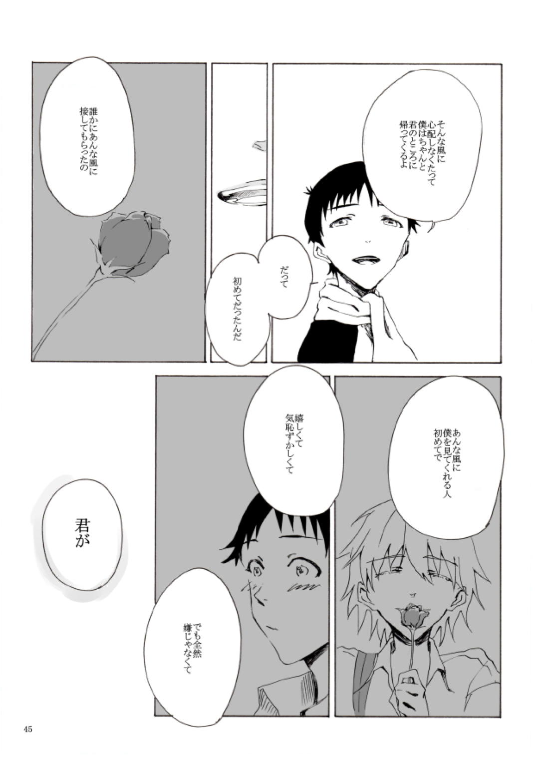 白い、白い宣告【新世紀エヴァンゲリオン/カヲシン】 page 46