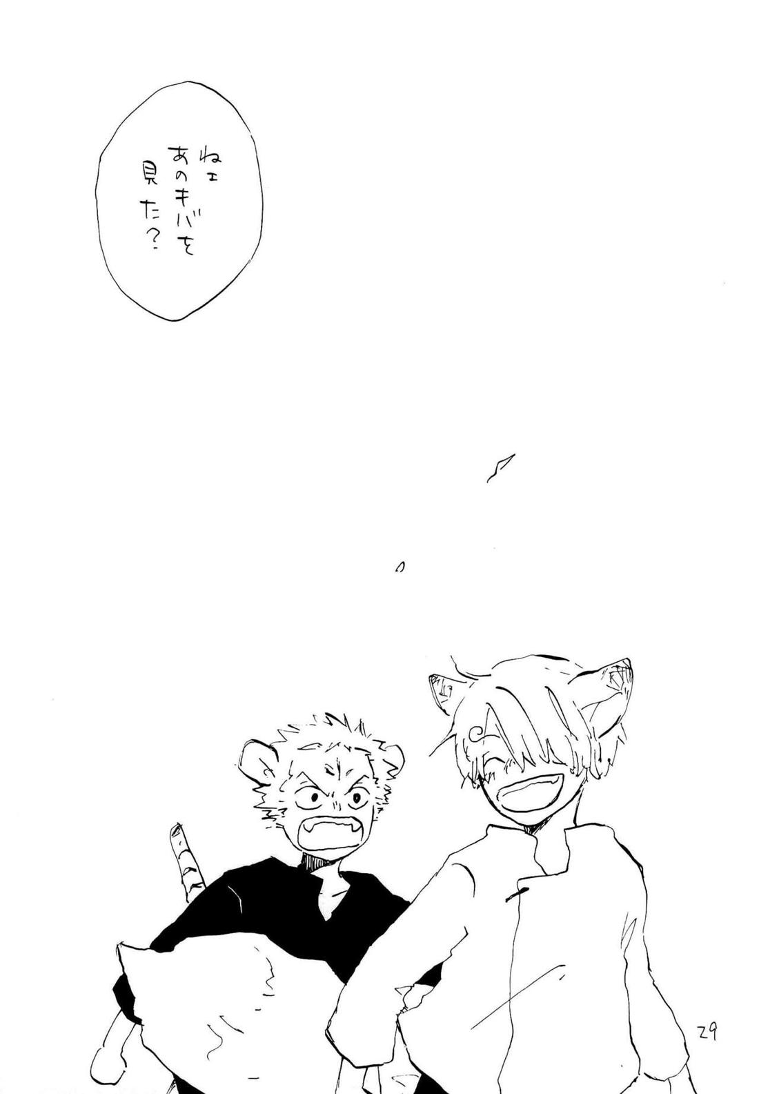 海の虹が沈む森【ONE PIECE/ゾロサン】 page 28