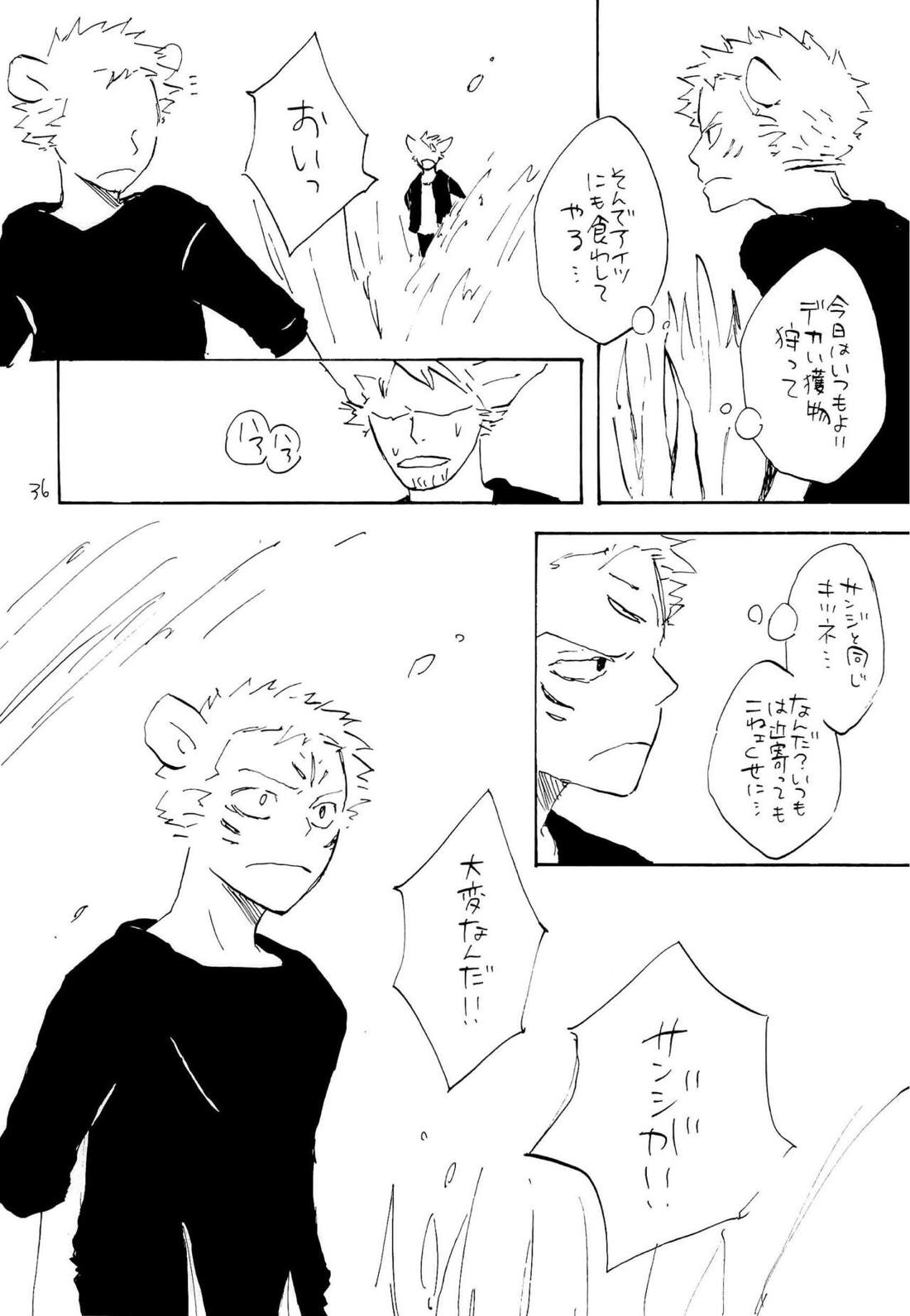 海の虹が沈む森【ONE PIECE/ゾロサン】 page 34