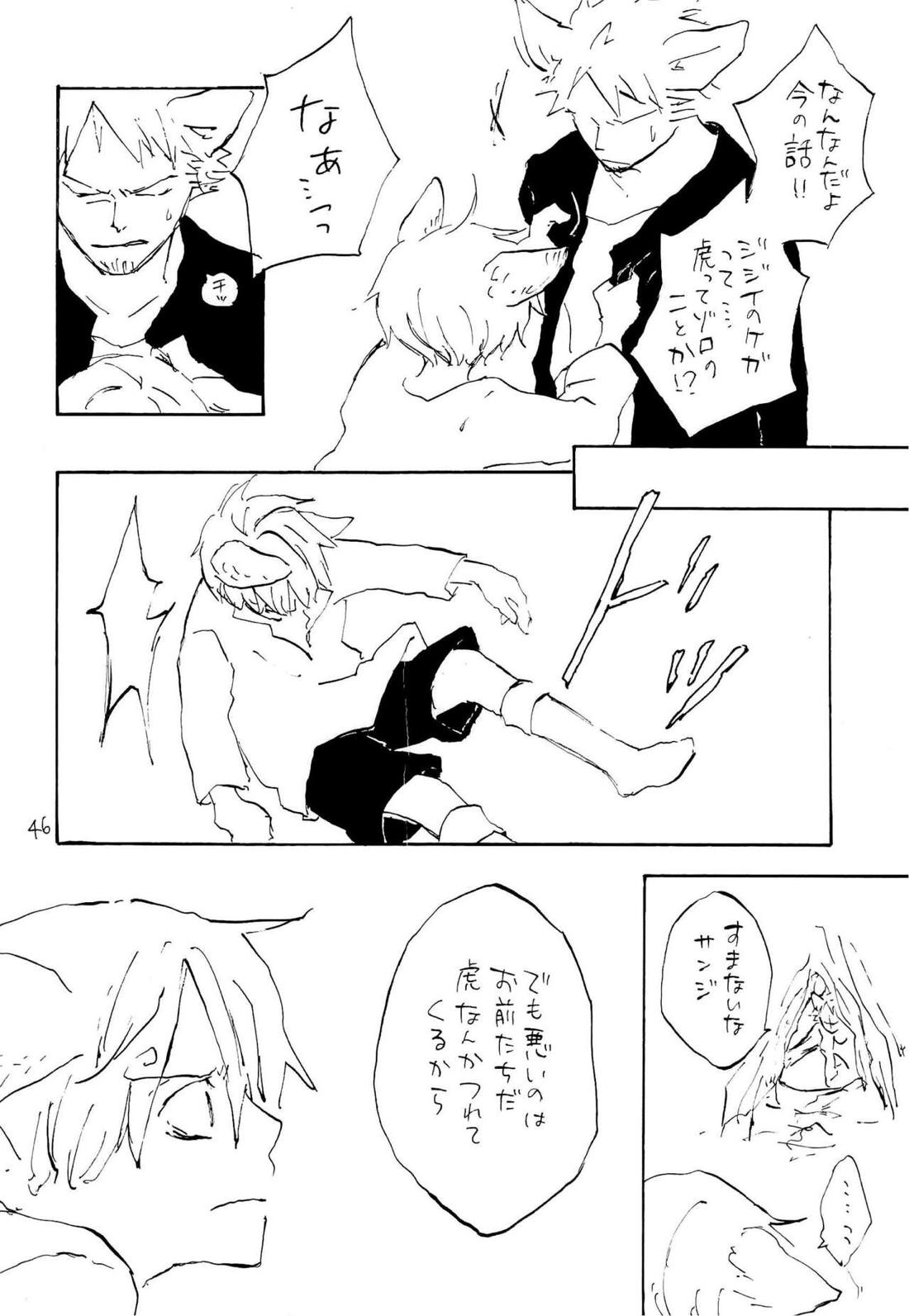 海の虹が沈む森【ONE PIECE/ゾロサン】 page 44