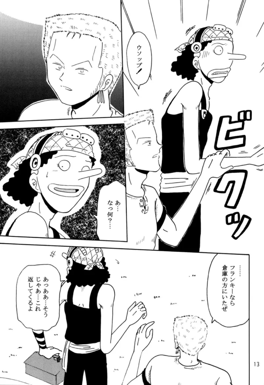 溺れる腕【ONE PIECE/ゾロウソ】 page 12
