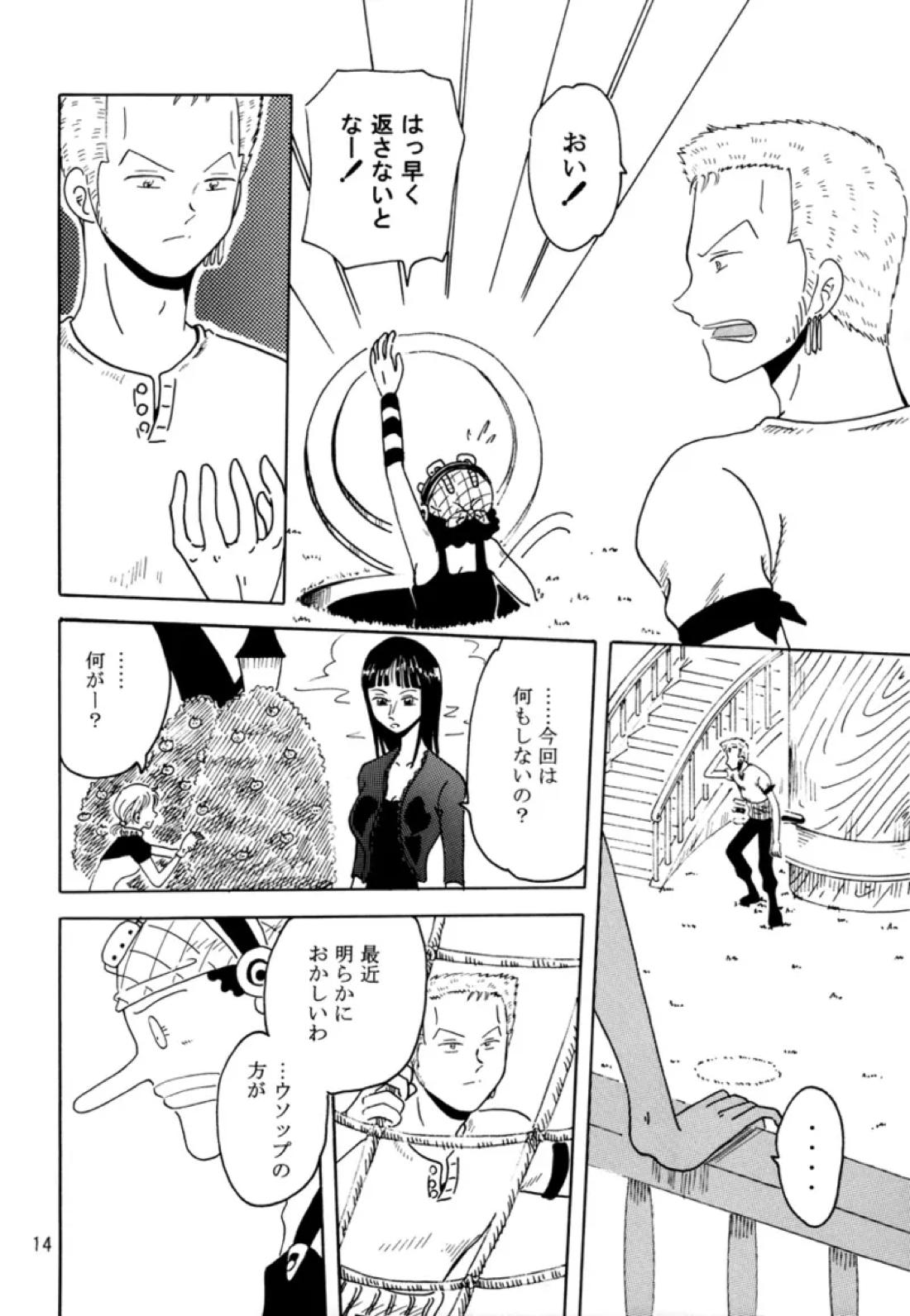 溺れる腕【ONE PIECE/ゾロウソ】 page 13