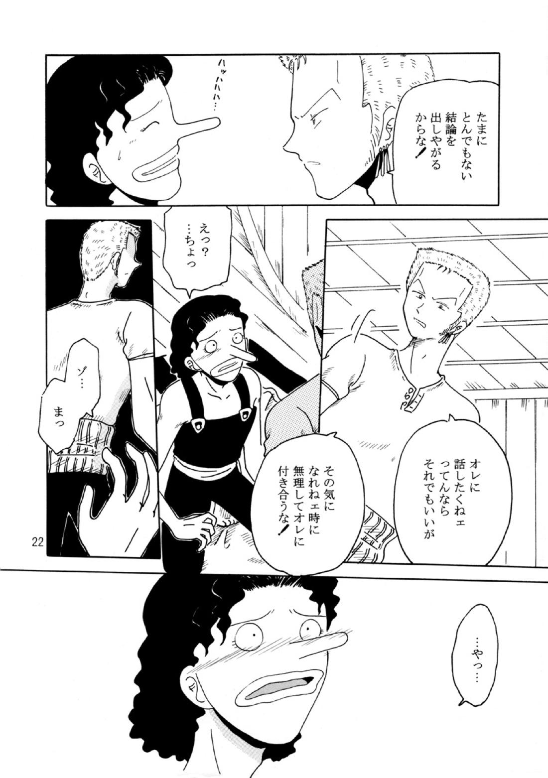 溺れる腕【ONE PIECE/ゾロウソ】 page 21