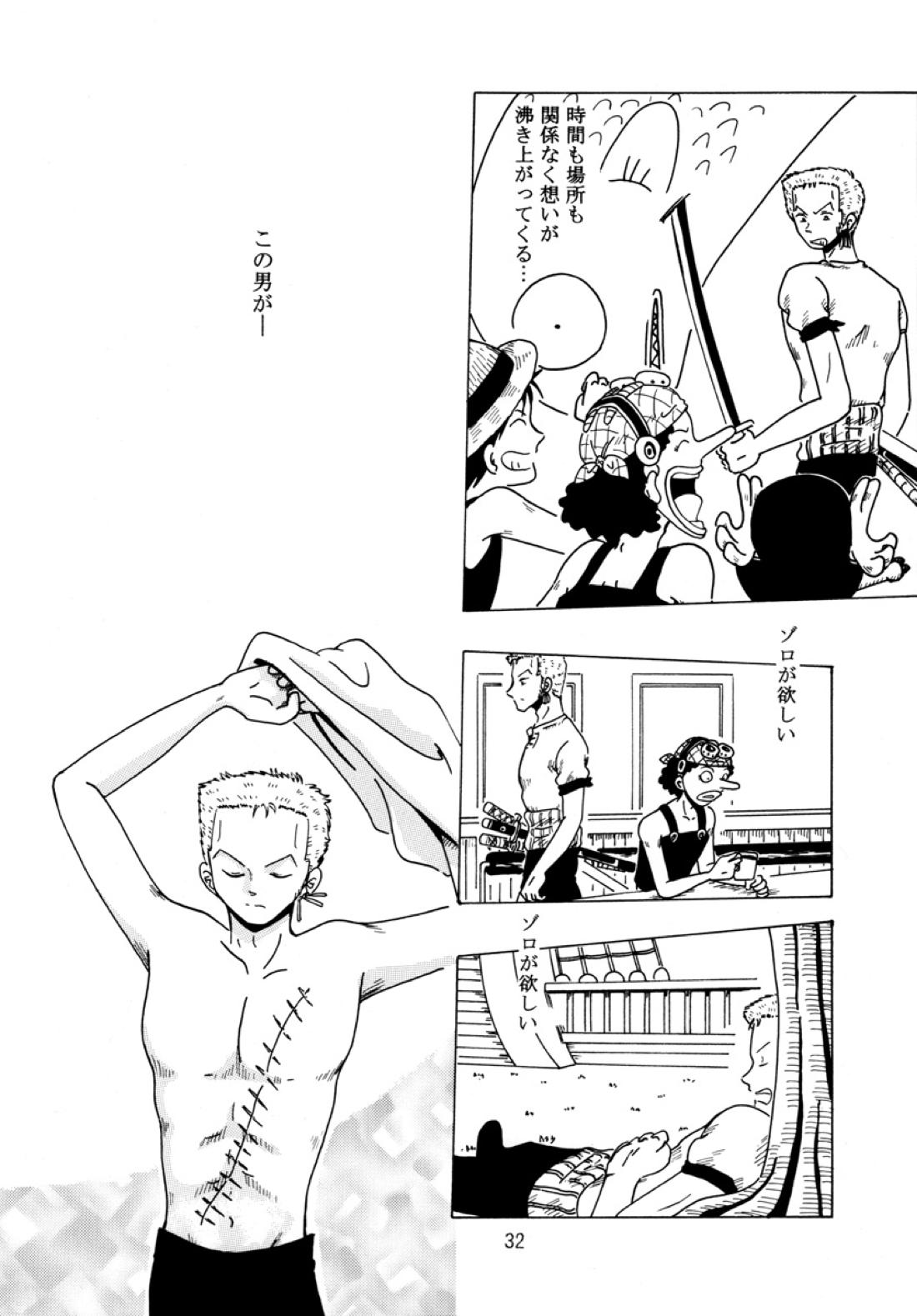 溺れる腕【ONE PIECE/ゾロウソ】 page 31
