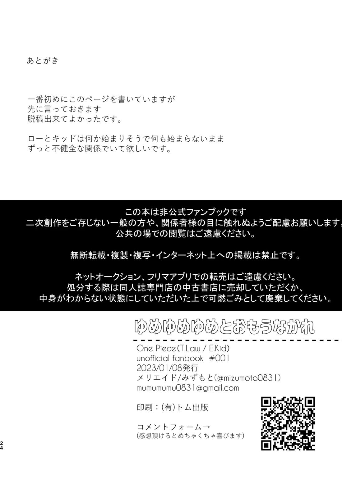 ゆめゆめゆめとおもうなかれ【ONE PIECE/ロキド】 page 24