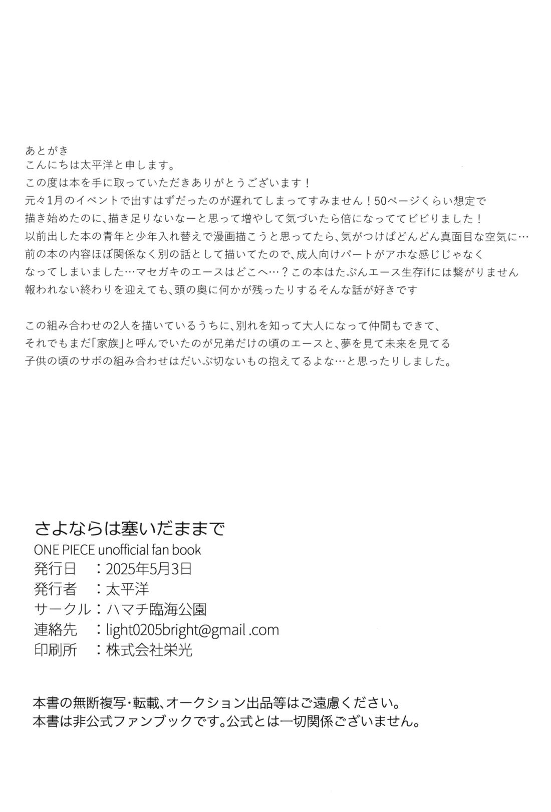 さよならは塞いだままで【ONE PIECE】 page 95